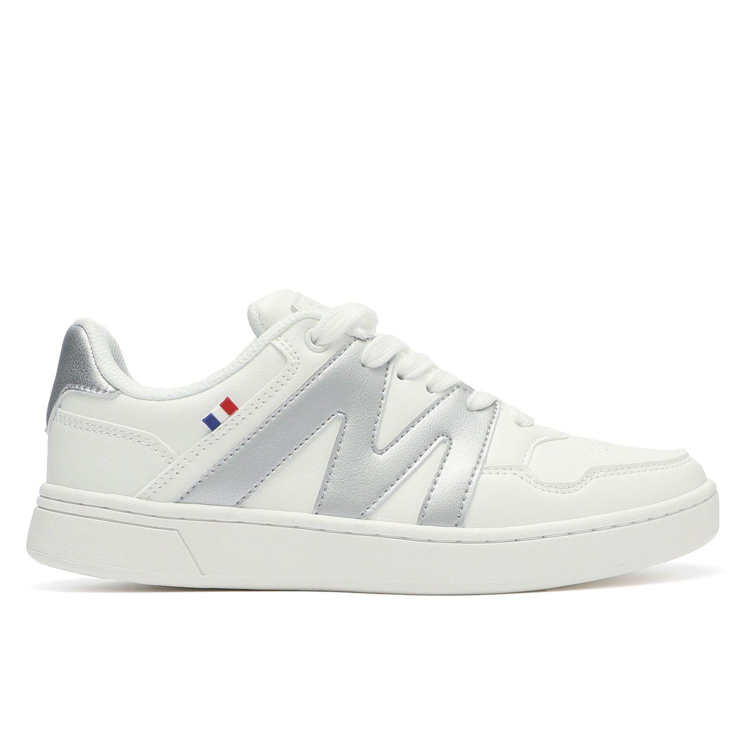 Zapatilla Casual Urbana Mujer Blanco Plateado Michelin Ps22-1