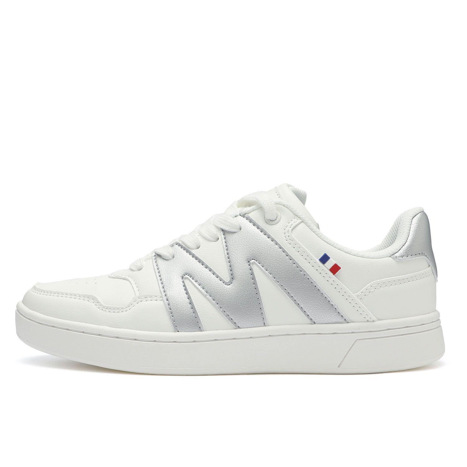 Zapatilla Casual Urbana Mujer Blanco Plateado Michelin Ps22-3