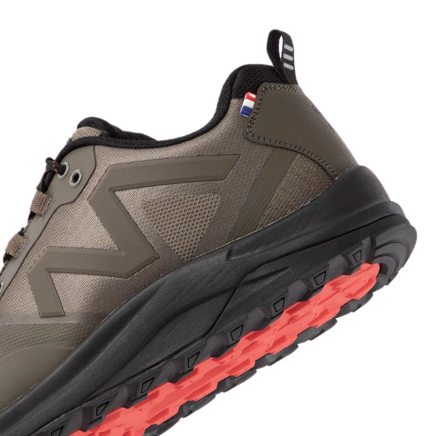 Zapatillas Trail Runnig Hombre Taupe Y Rojo Michelin Dr28-5
