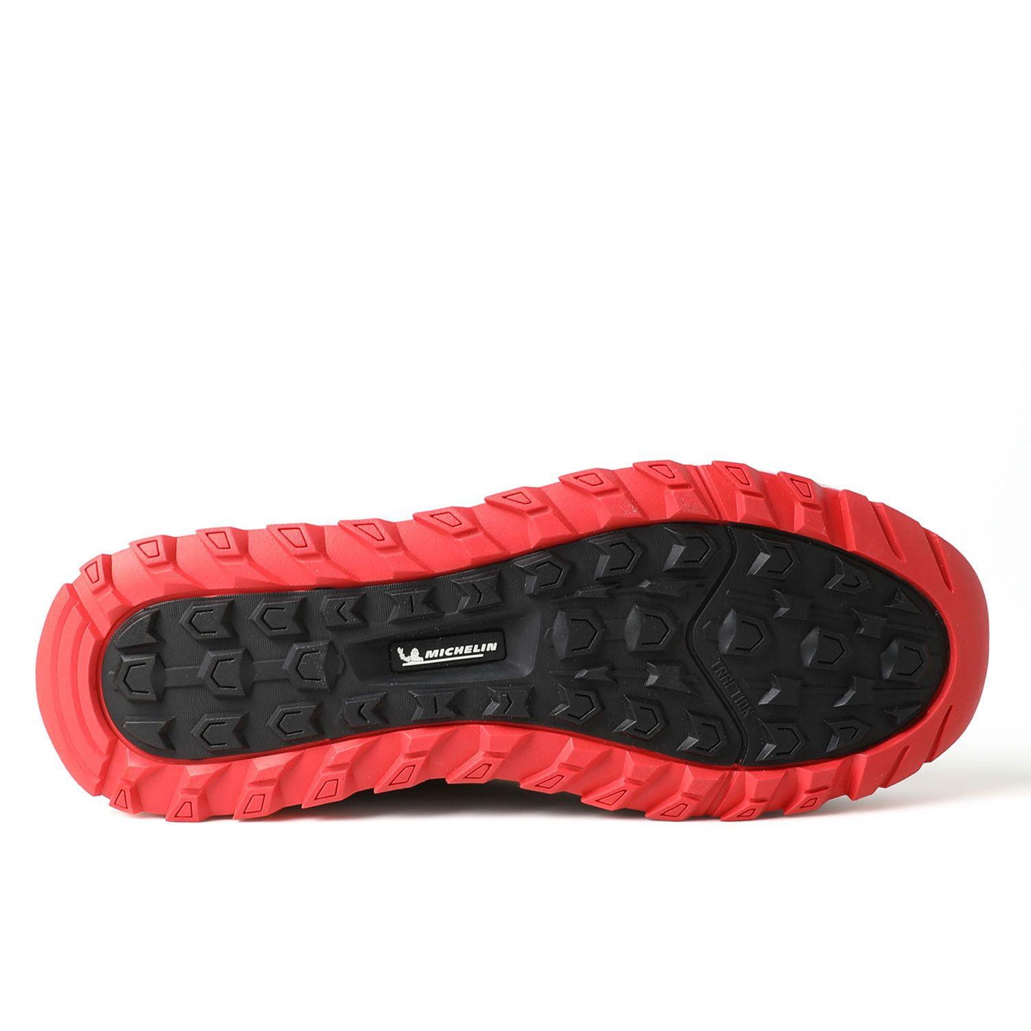 Botín Caña Alta Hombre Negro Rojo Michelin Dr37-2