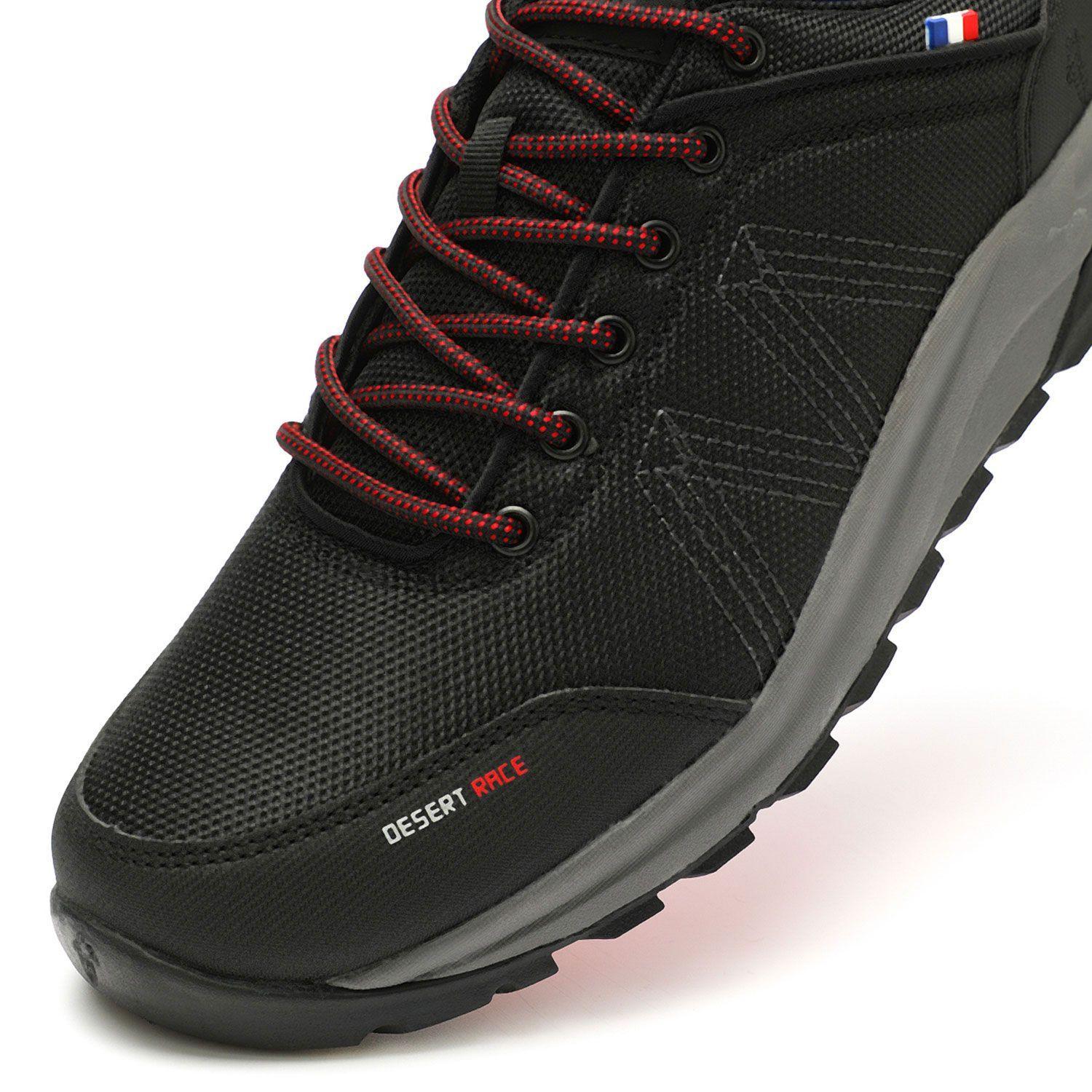 Zapatilla Hiking Senderismo Hombre Negro Rojo Michelin Dr36-5