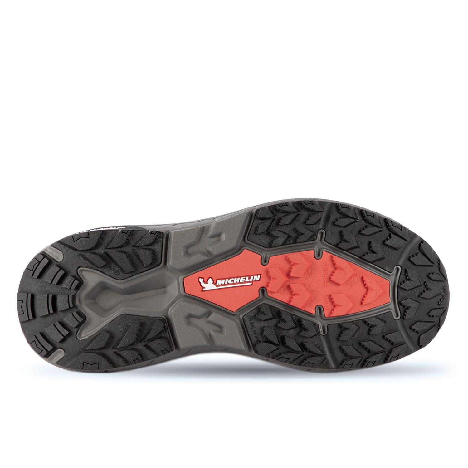 Zapatillas Deportivas Trail Hombre Negro Rojo Michelin Aw01-2