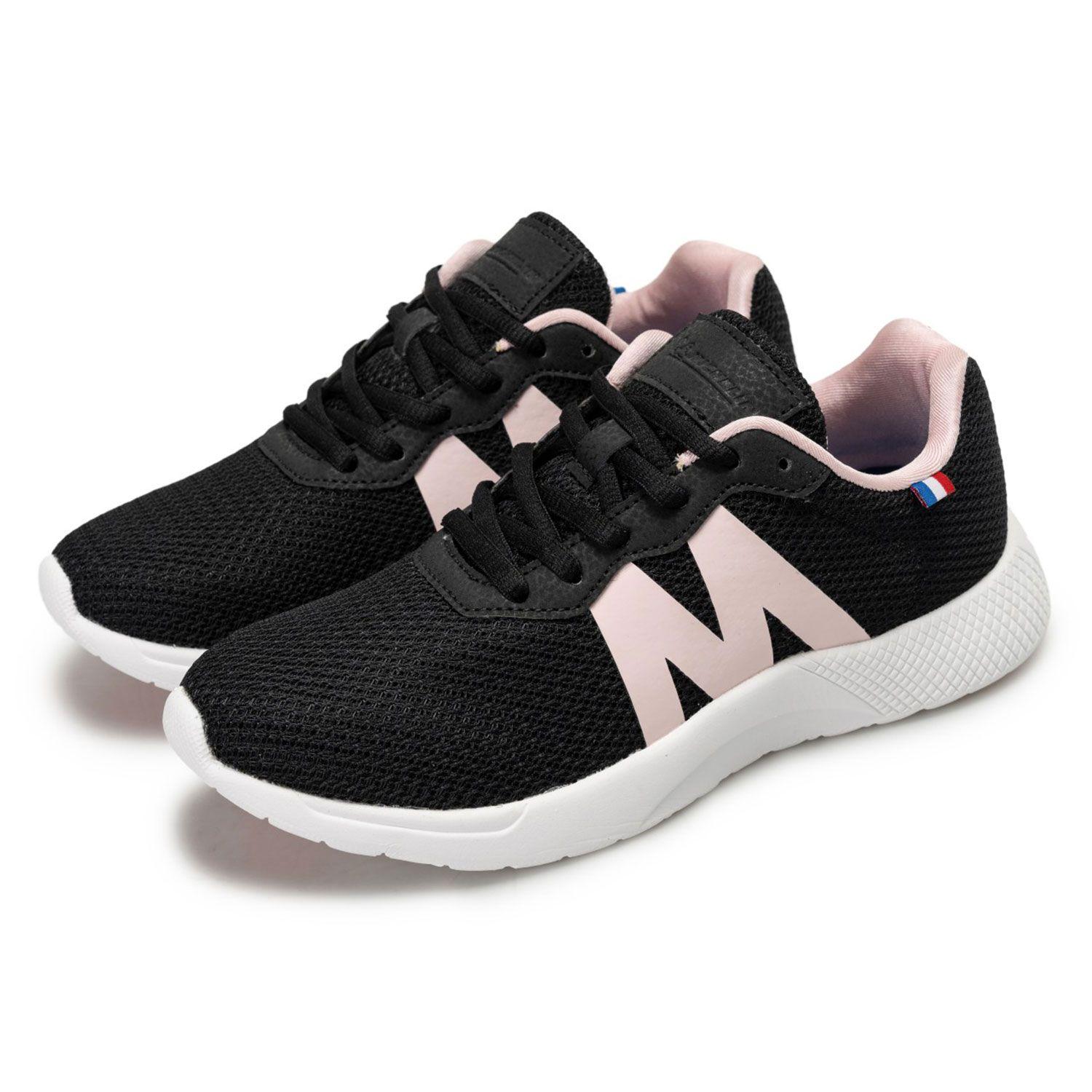 Zapatillas Deportivas Para Mujer Negro Rosado Michelin Cr16-4