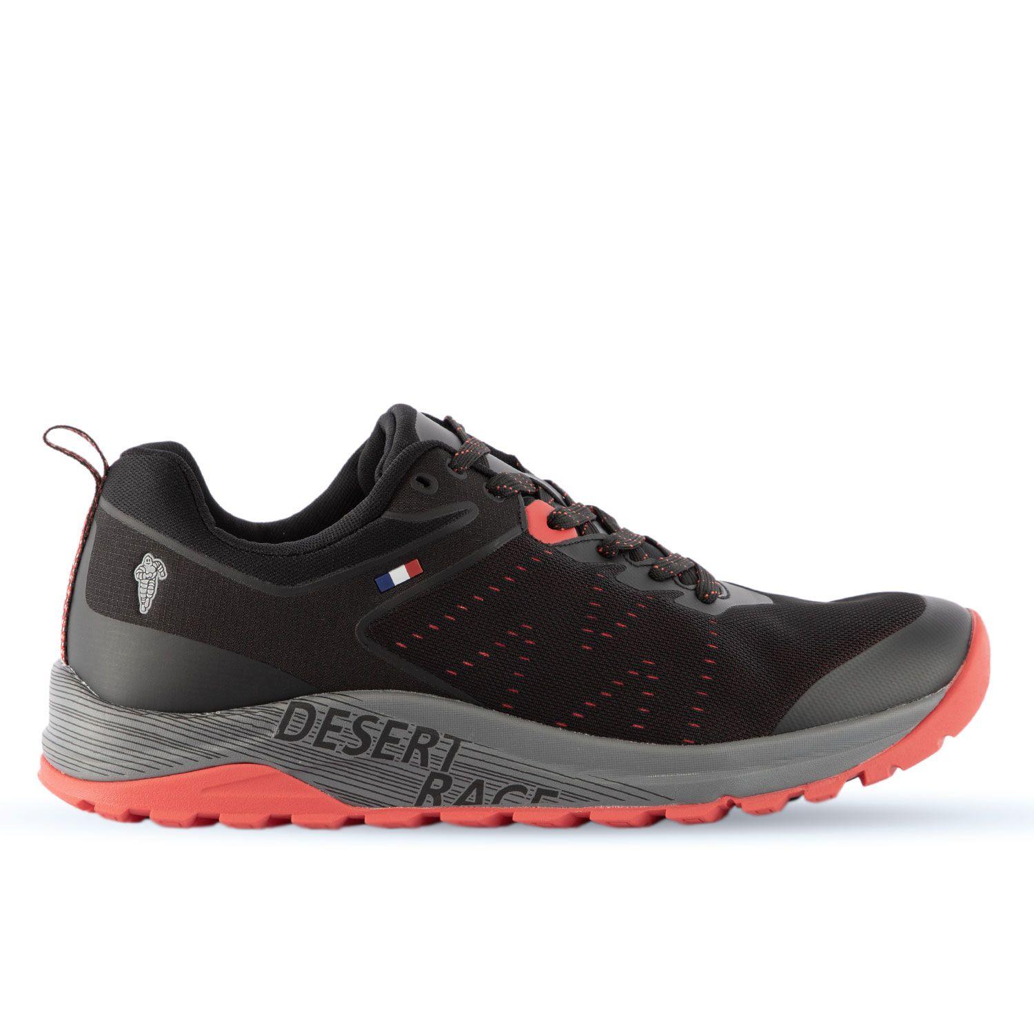 Zapatilla Trail Running Hombre Negro Rojo Michelin Dr28-0