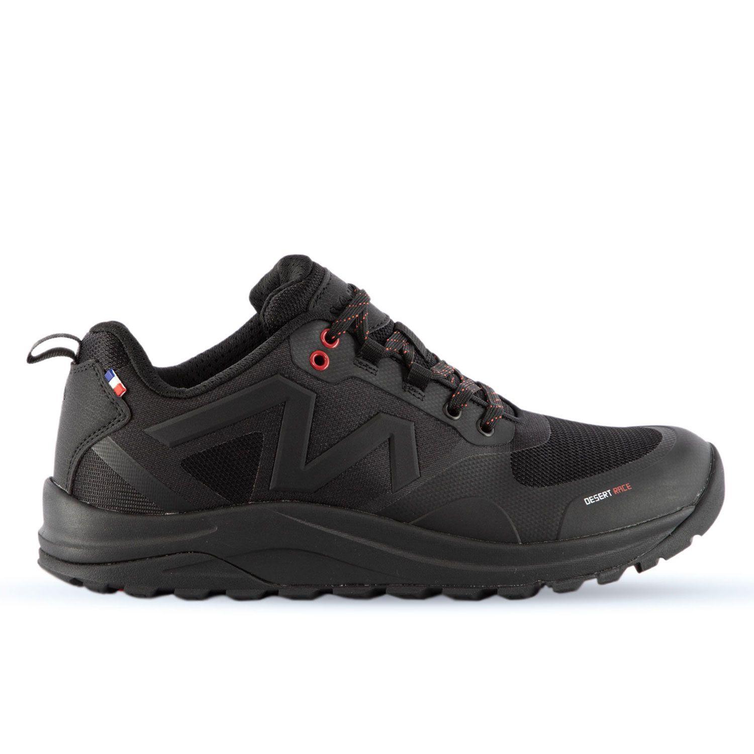 Zapatilla Trail Running Hombre Negro Rojo Michelin Dr28-1