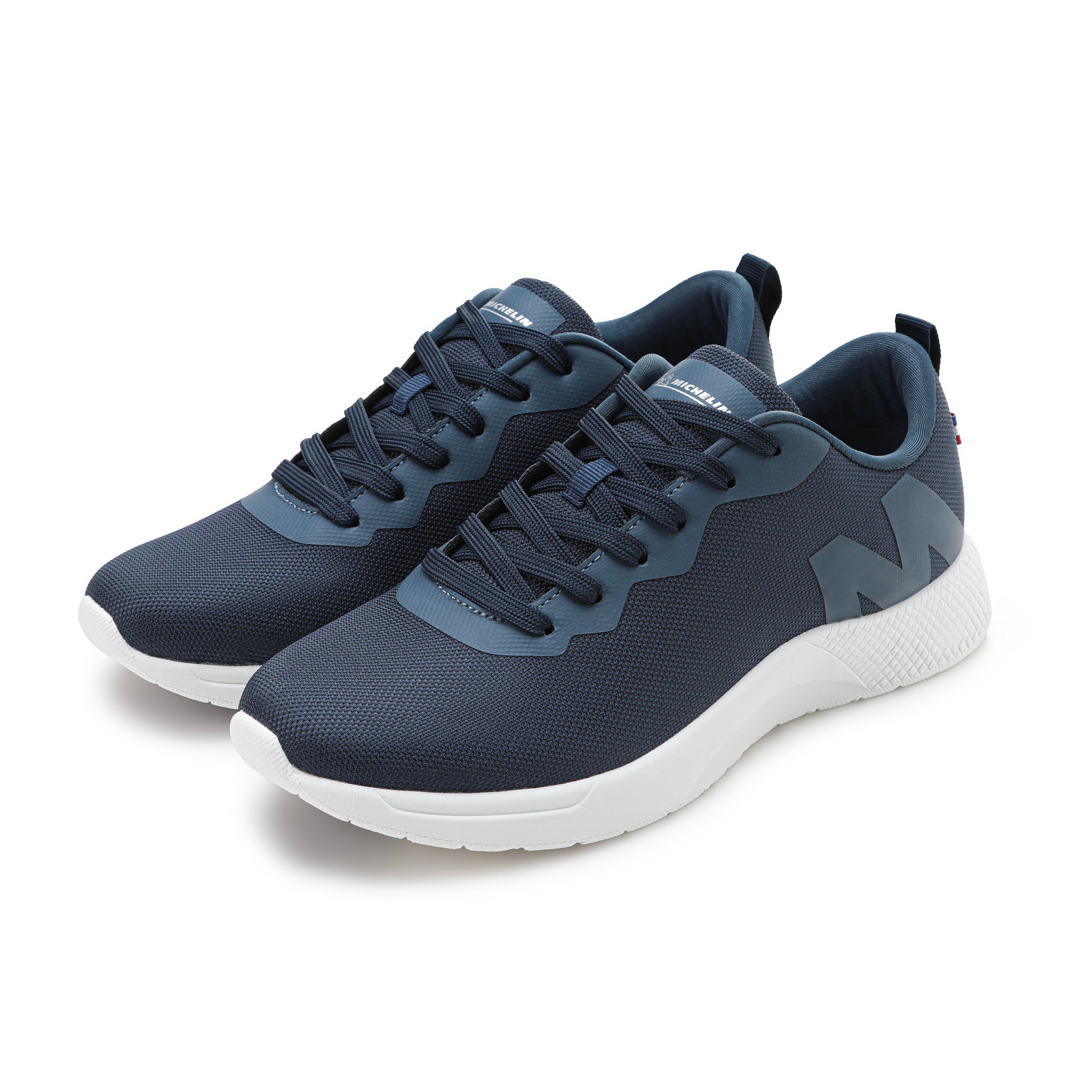 Zapatilla Deportiva Confort Hombre Azul blanco Michelin Cr19-3