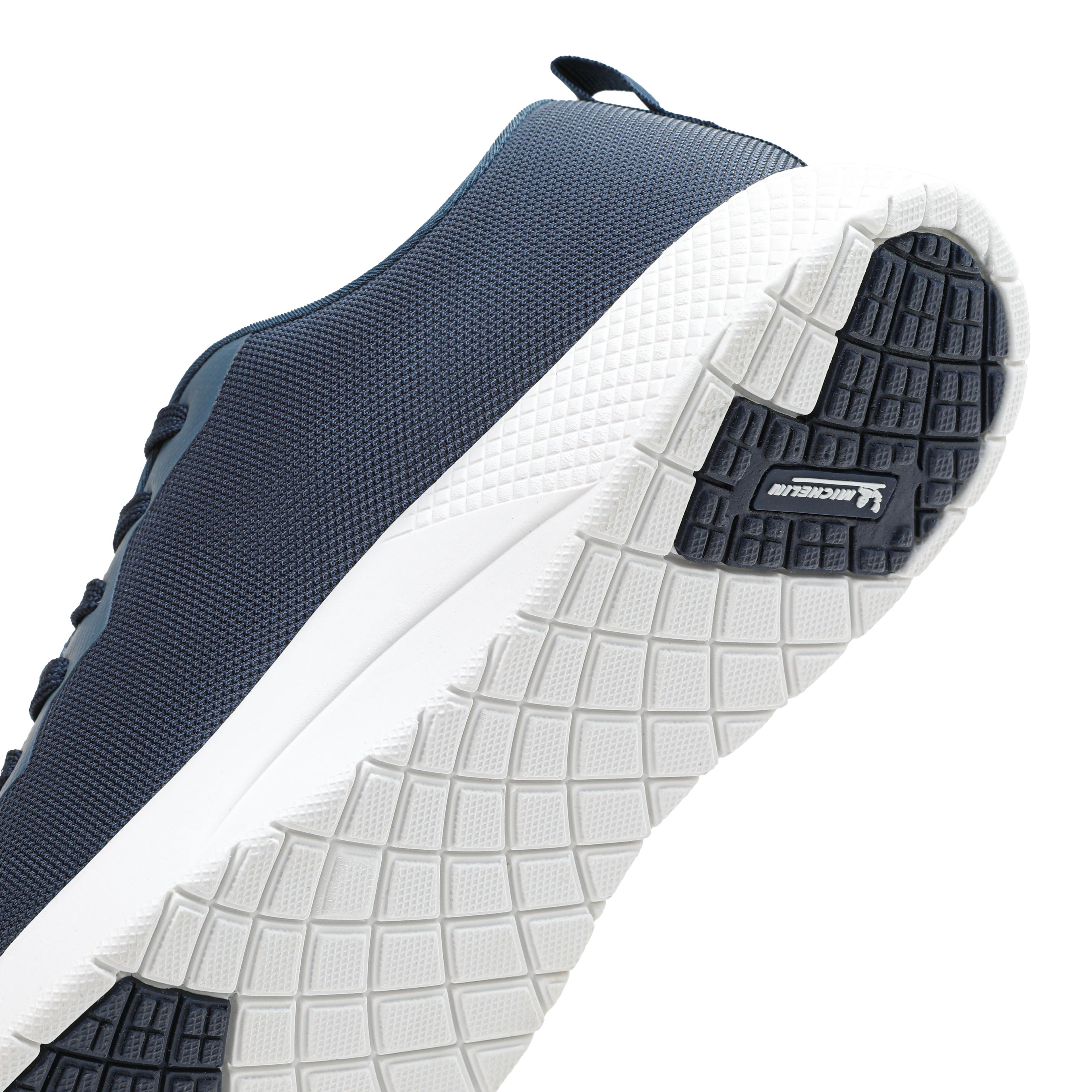 Zapatilla Deportiva Confort Hombre Azul blanco Michelin Cr19-4