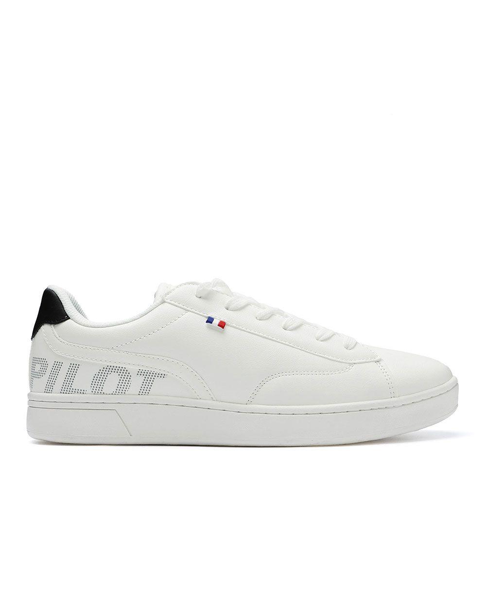 Zapatilla Casual Urbana Hombre Blanco Negro Michelin Ps14-0