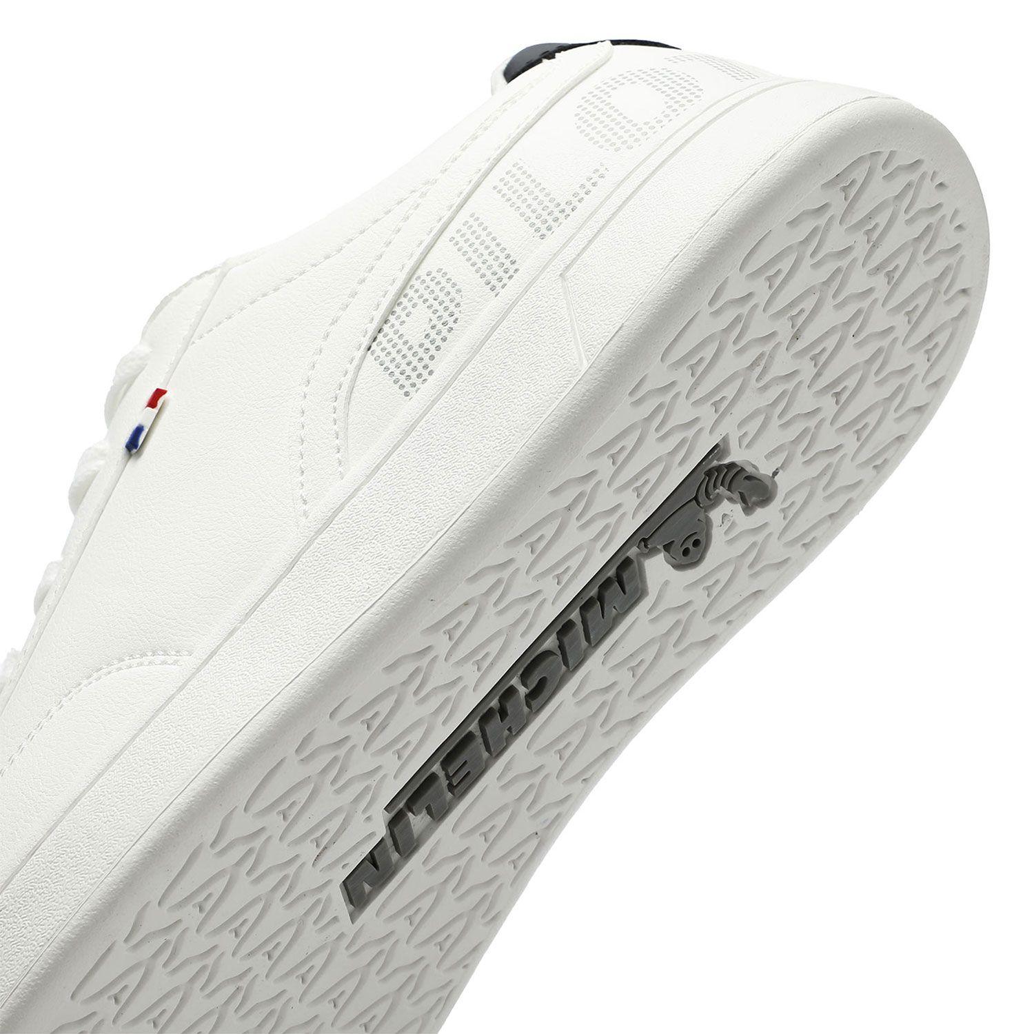 Zapatilla Casual Urbana Hombre Blanco Negro Michelin Ps14-6