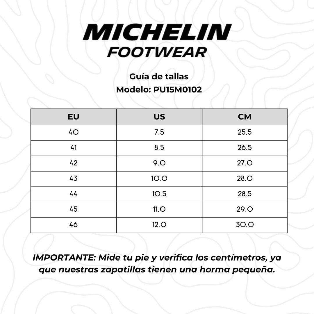 Zapatilla Michelin Hombre Pu15 Negro Gris-8