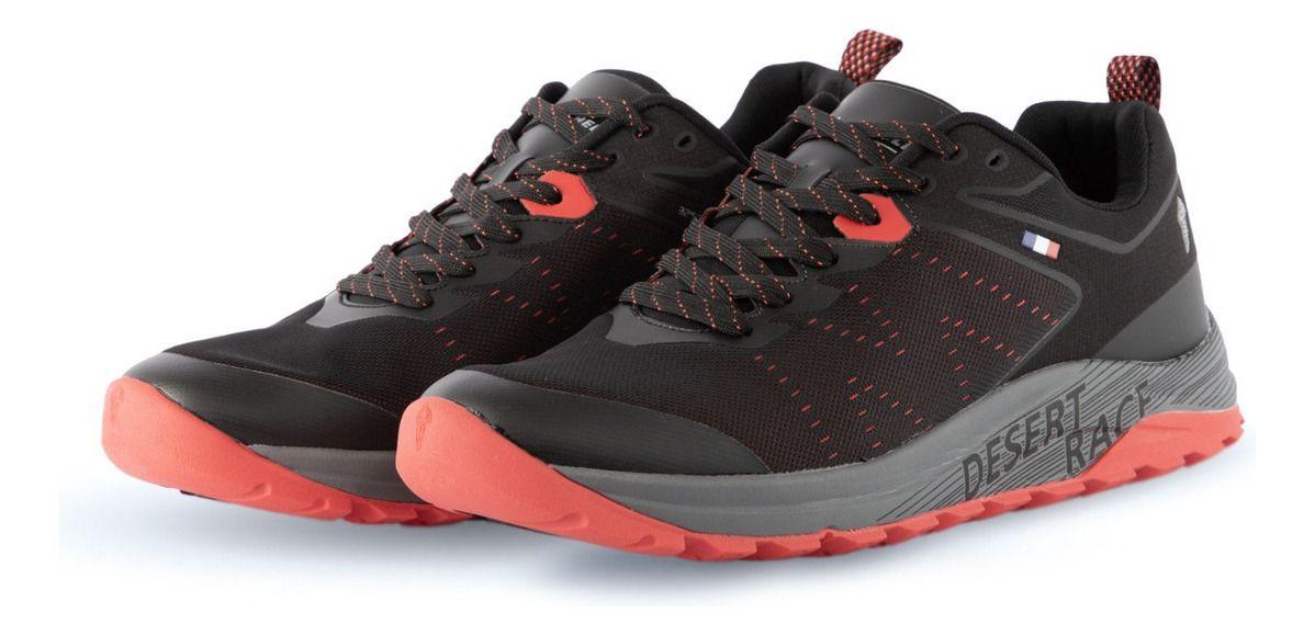 Zapatilla Trail Running Hombre Negro Rojo  Michelin Dr27-3