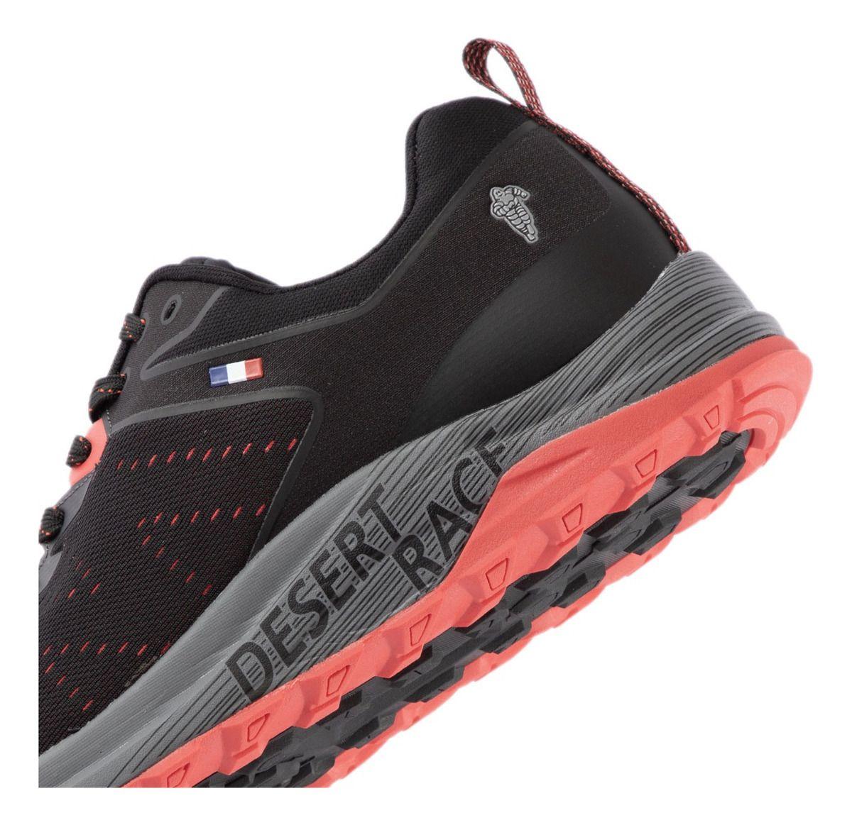 Zapatilla Trail Running Hombre Negro Rojo  Michelin Dr27-5