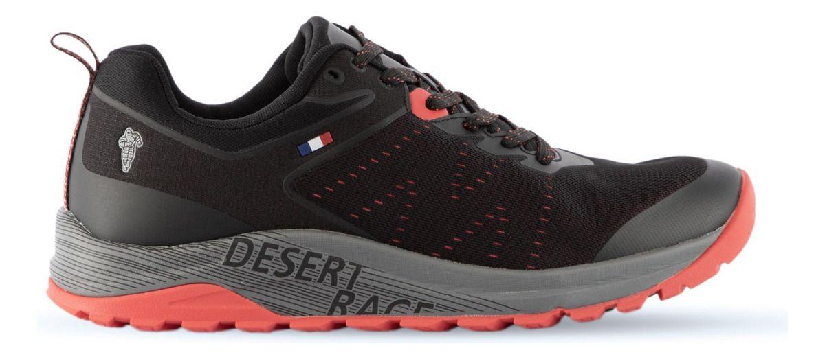 Zapatilla Trail Running Hombre Negro Rojo  Michelin Dr27-6