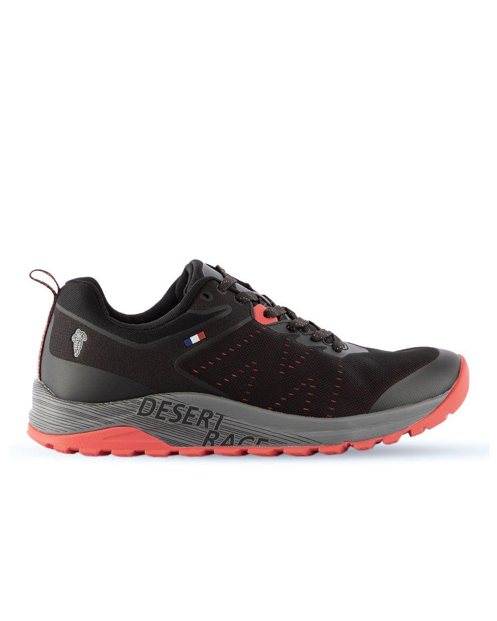 Zapatilla Trail Running Hombre Negro Rojo  Michelin Dr27-0