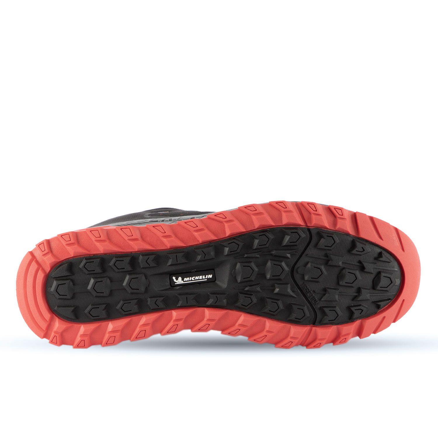 Zapatilla Trail Running Hombre Negro Rojo  Michelin Dr27-2