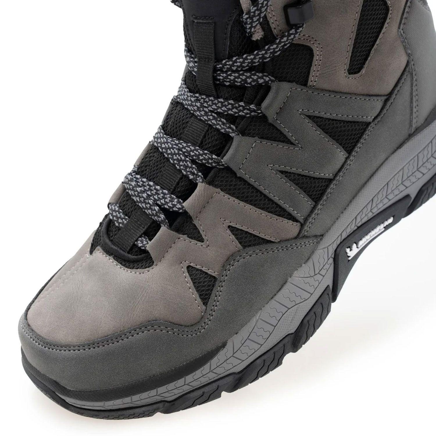 Zapatilla Botín Casual Urbano Hombre Gris Michelin Df10-5
