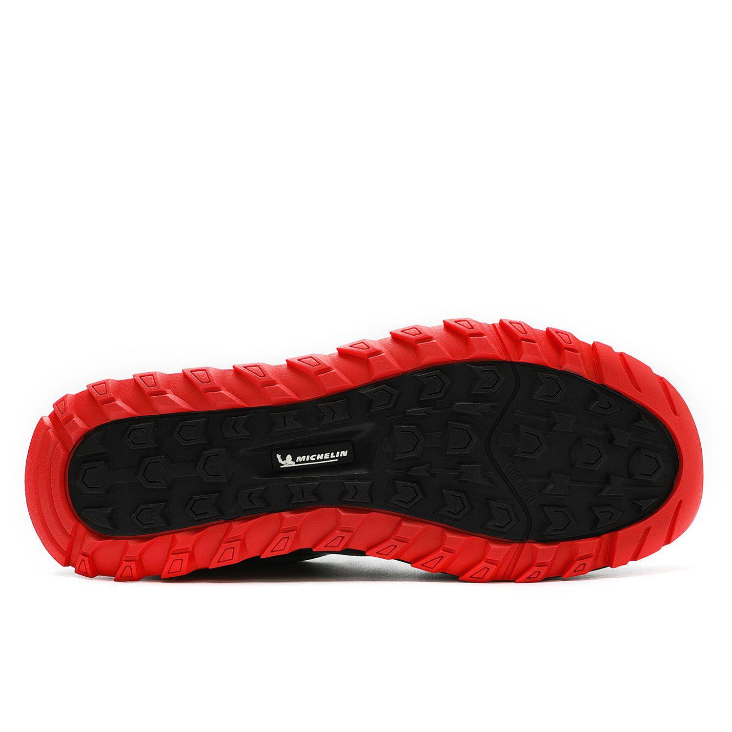 Zapatillas Deportivas Trail Hombre Negro Rojo Michelin Dr40-2