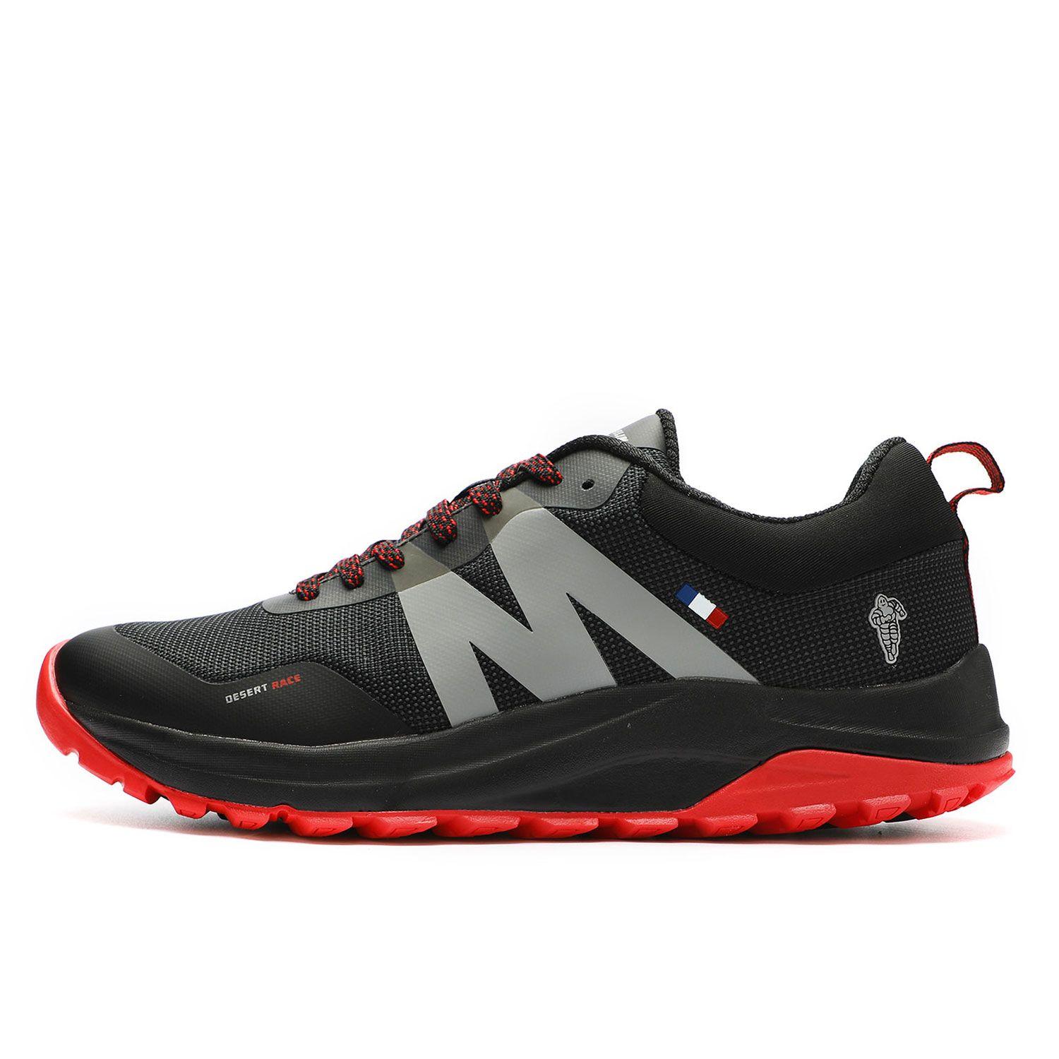 Zapatillas Deportivas Trail Hombre Negro Rojo Michelin Dr40-3