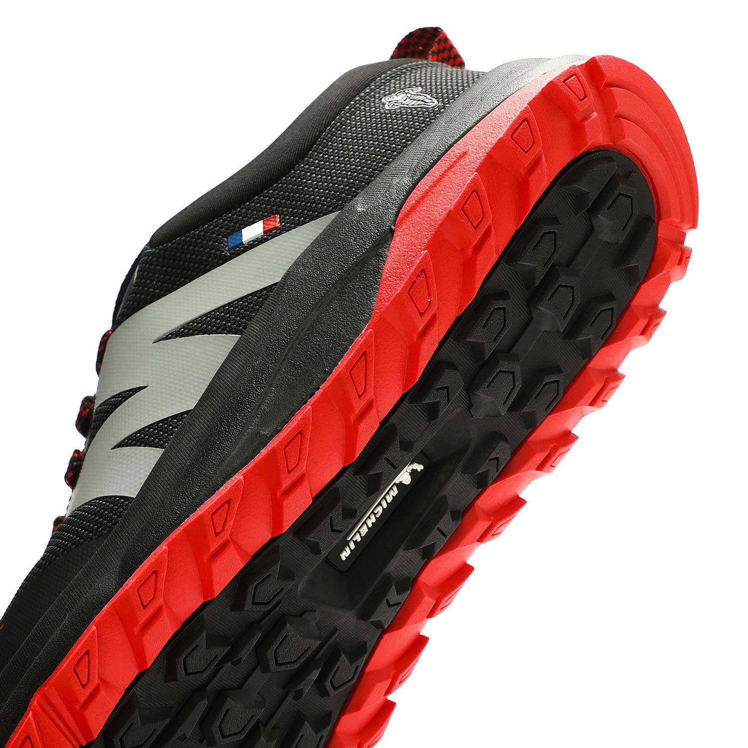Zapatillas Deportivas Trail Hombre Negro Rojo Michelin Dr40-6