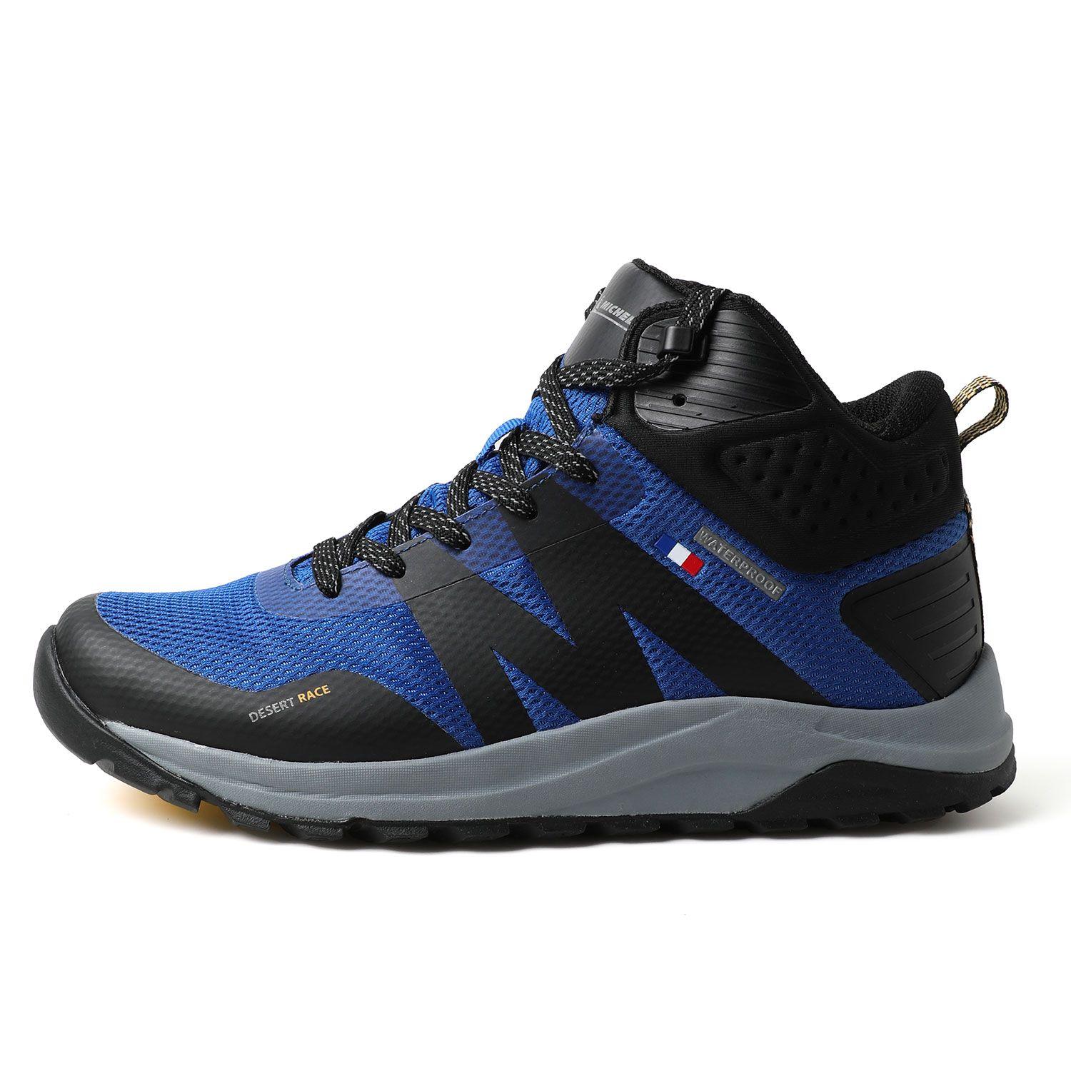 Botín Outdoor Waterproof Caña Alta Hombre Azul Michelin Dr39-3