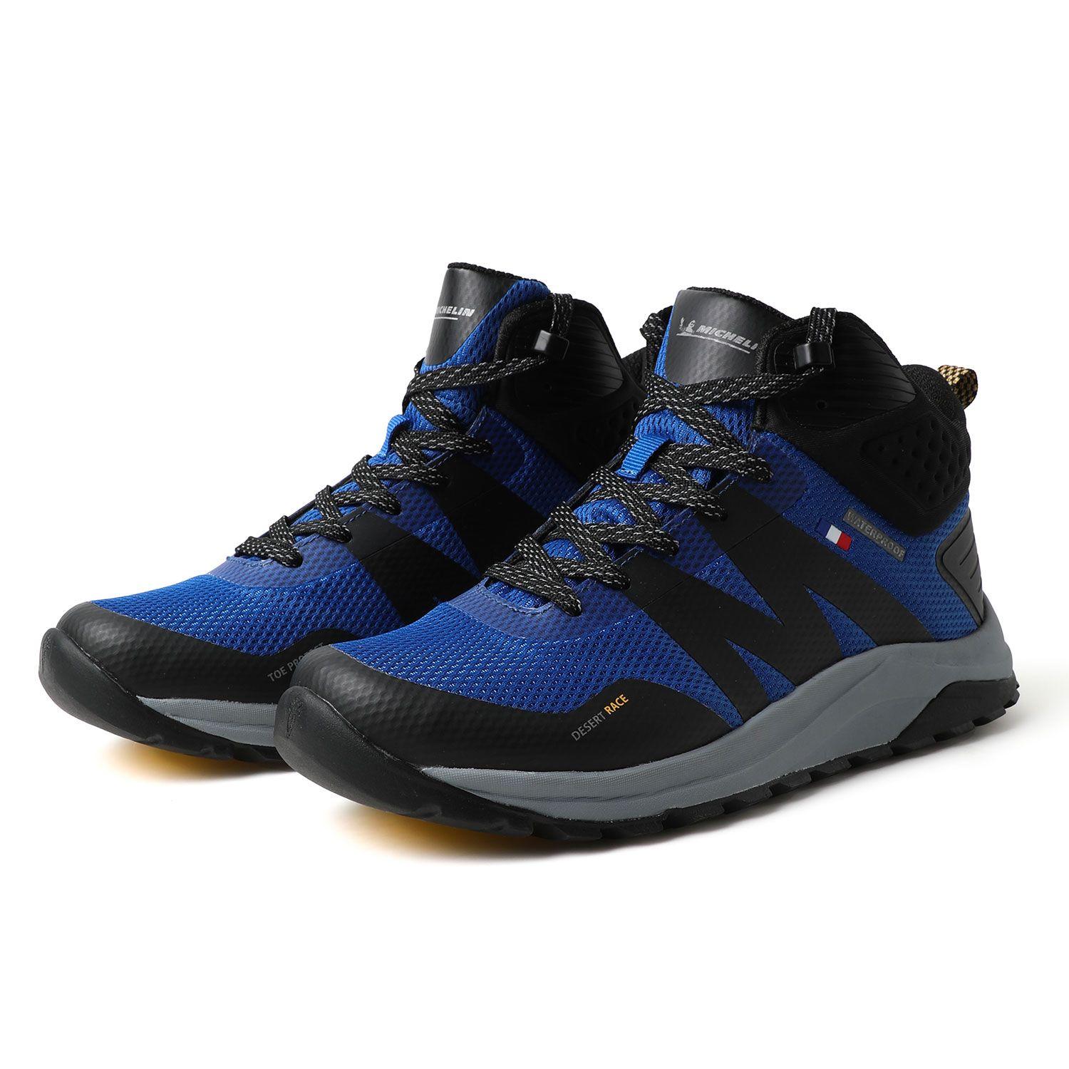 Botín Outdoor Waterproof Caña Alta Hombre Azul Michelin Dr39-4