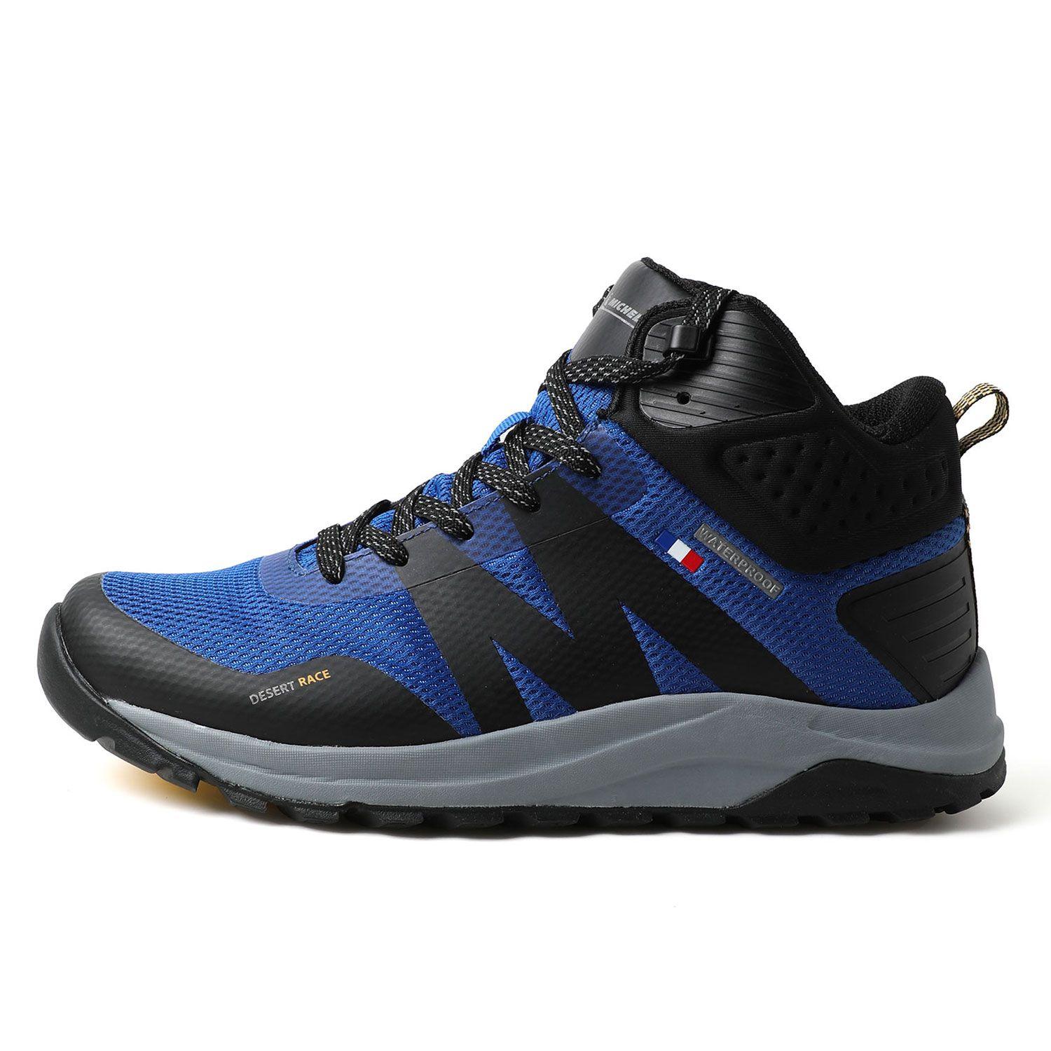 Botín Outdoor Waterproof Caña Alta Hombre Azul Michelin Dr39-3