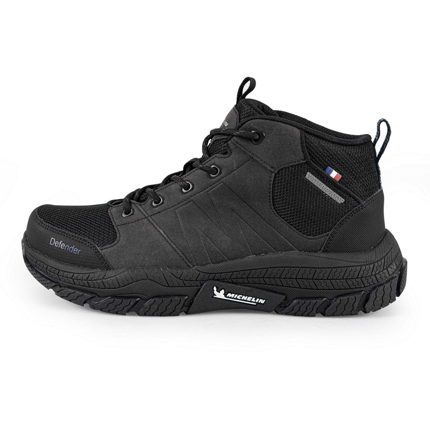 Zapatilla Urbana lmpermeable Hombre Gris Negro Michelin Df11-2