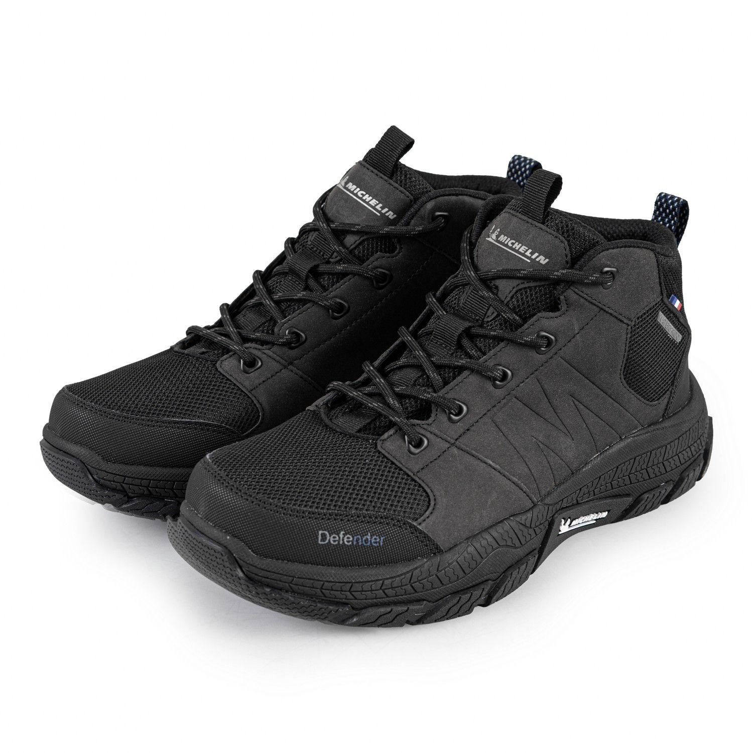 Zapatilla Urbana lmpermeable Hombre Gris Negro Michelin Df11-3
