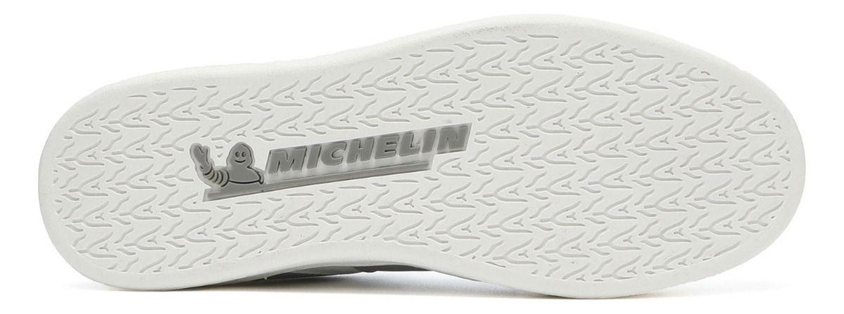 Zapatilla Urbana Mujer Blanco Y Plateado Michelin Ps22-1