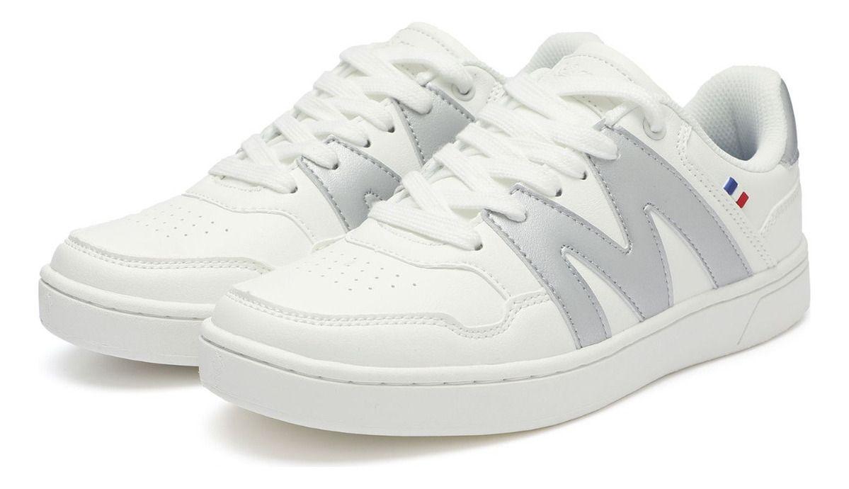 Zapatilla Urbana Mujer Blanco Y Plateado Michelin Ps22-3