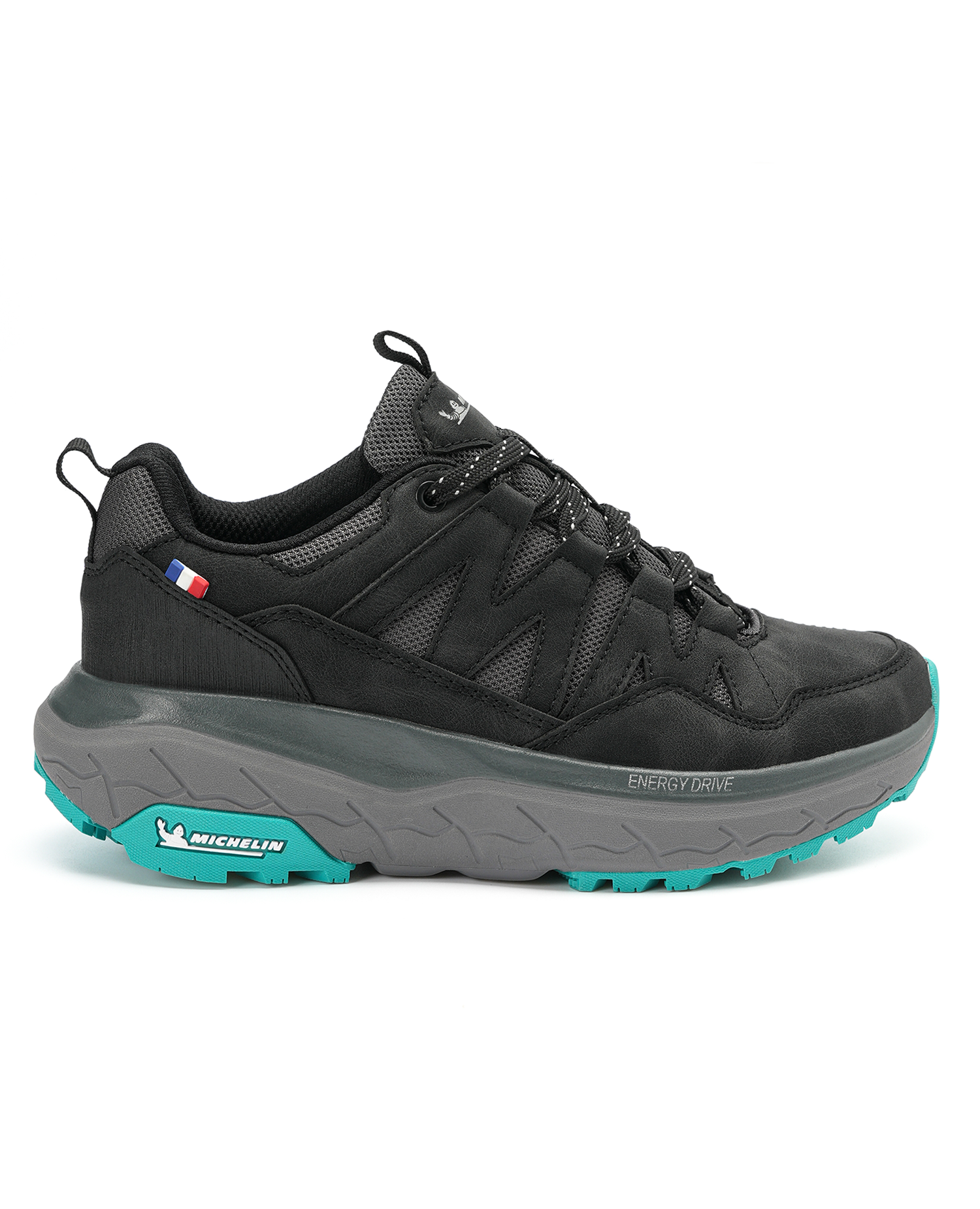 Zapatilla Trail Running Mujer Color Negro y Lila Michelin AW10-0