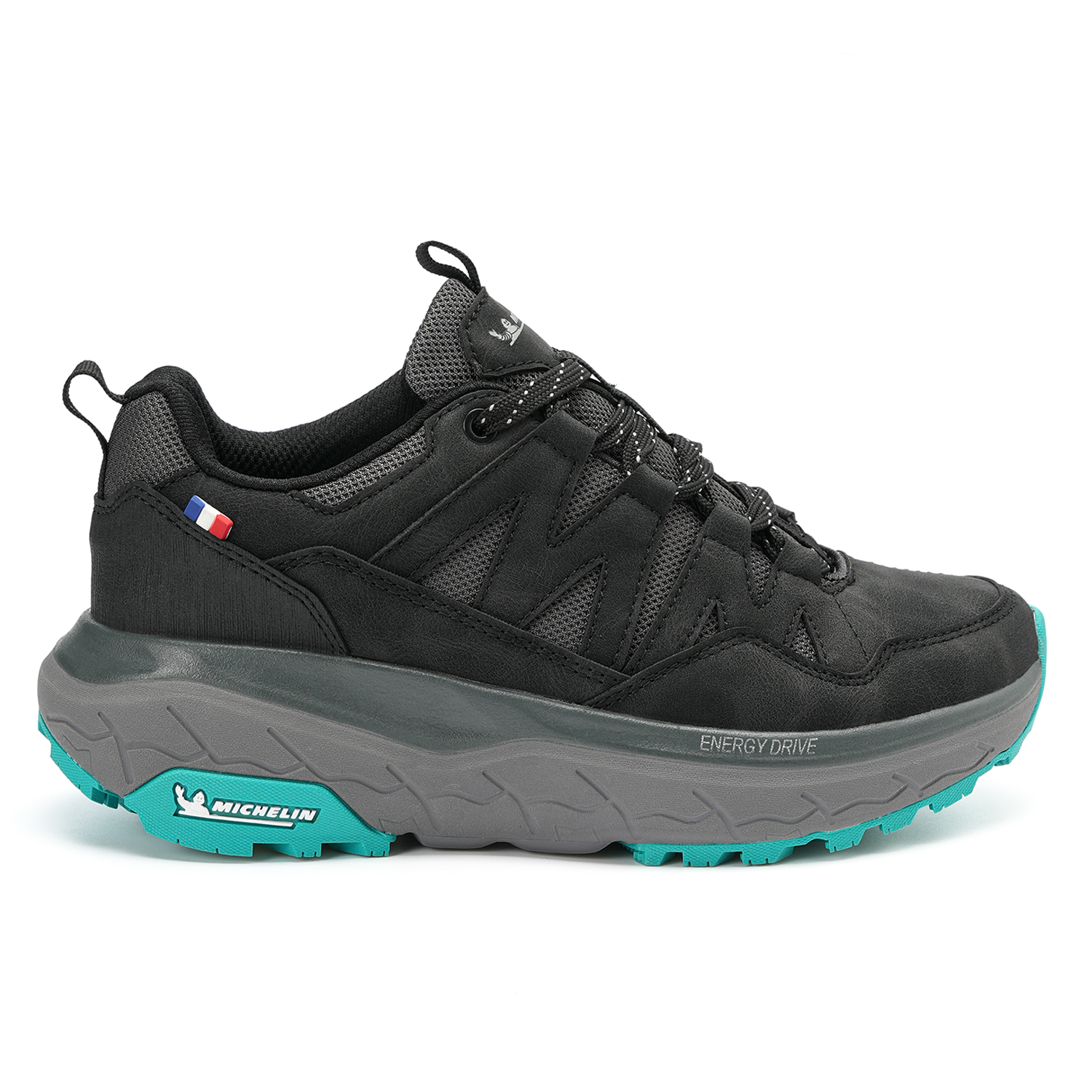 Zapatilla Trail Running Mujer Color Negro y Lila Michelin AW10-1