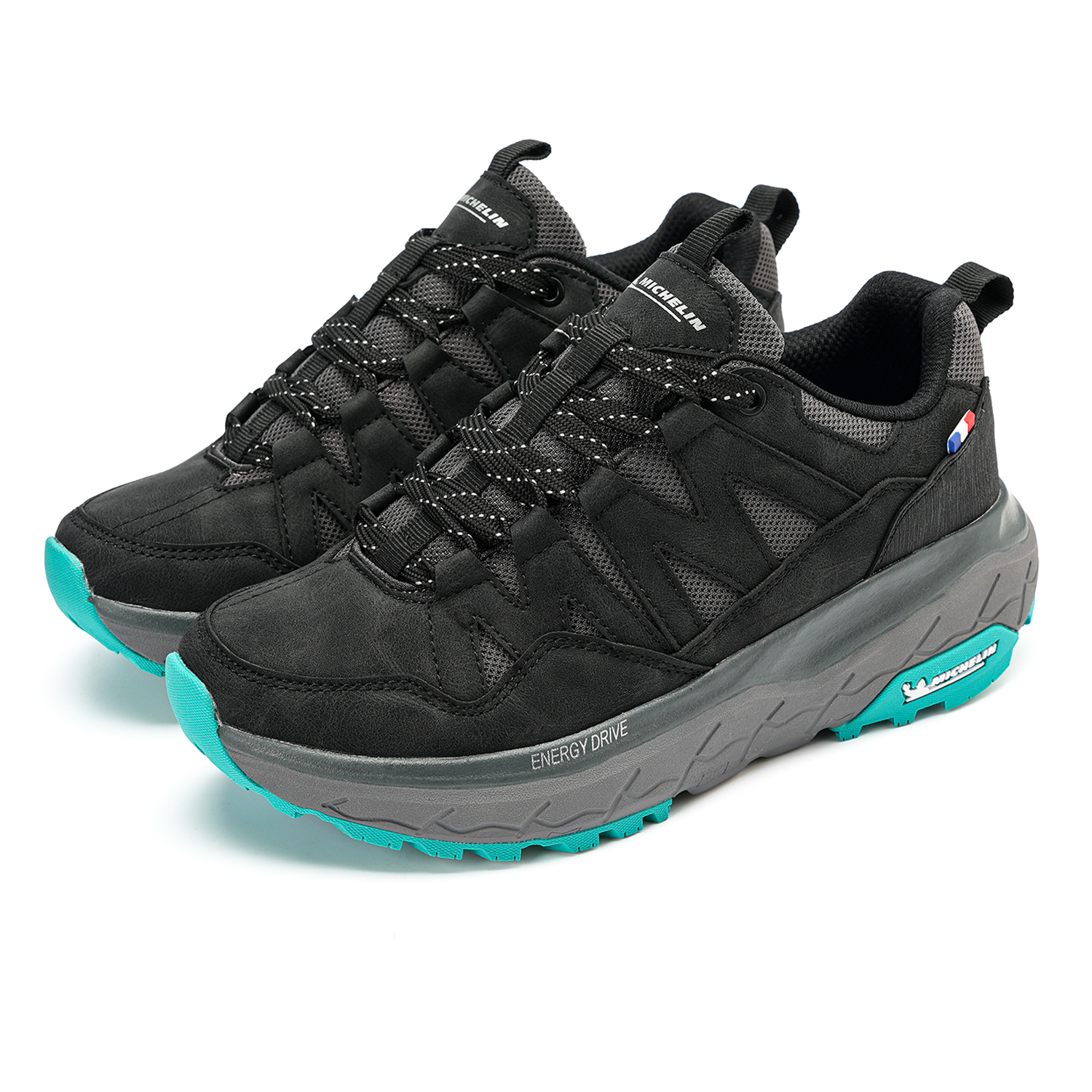Zapatilla Trail Running Mujer Color Negro y Lila Michelin AW10-4