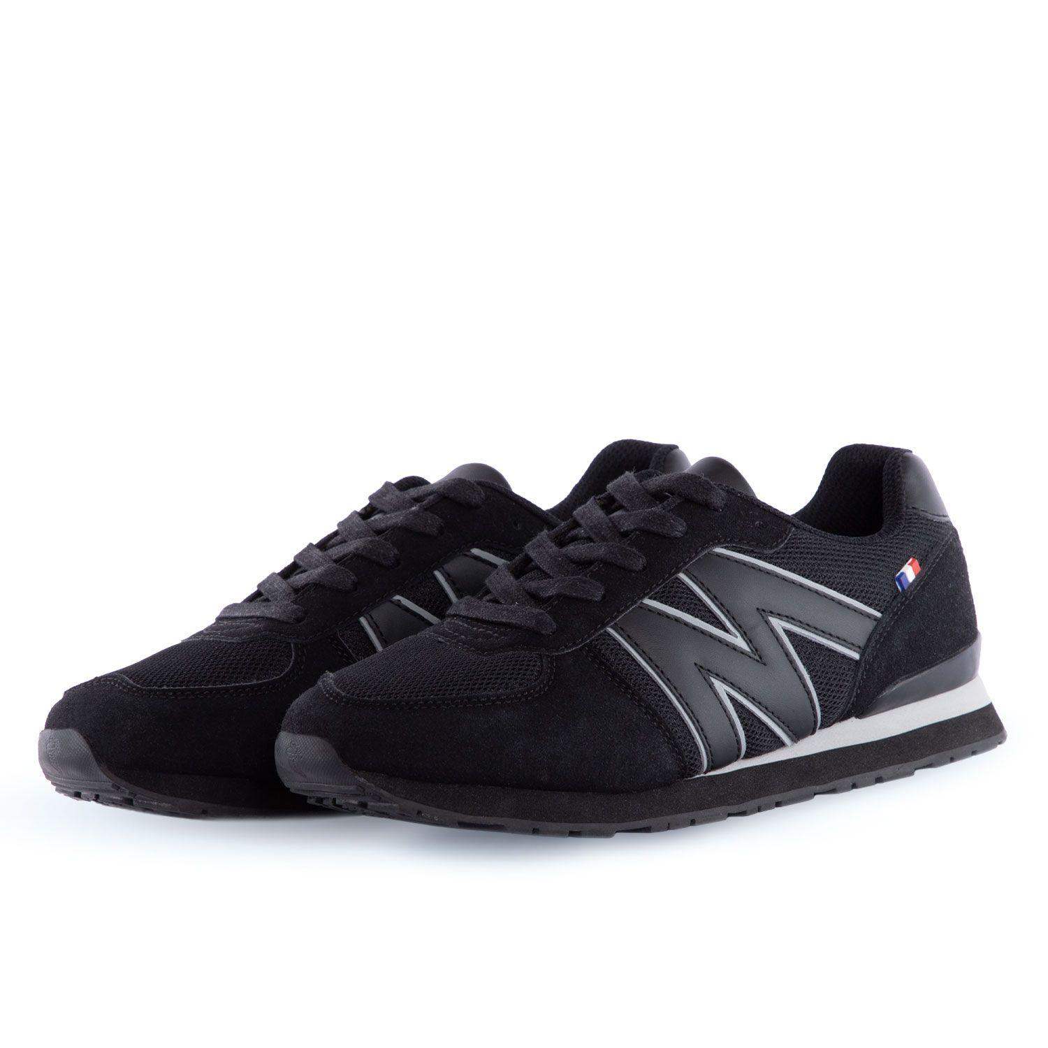 Zapatillas Urbanas Mujer Negro Y Gris Michelin Cc12-3