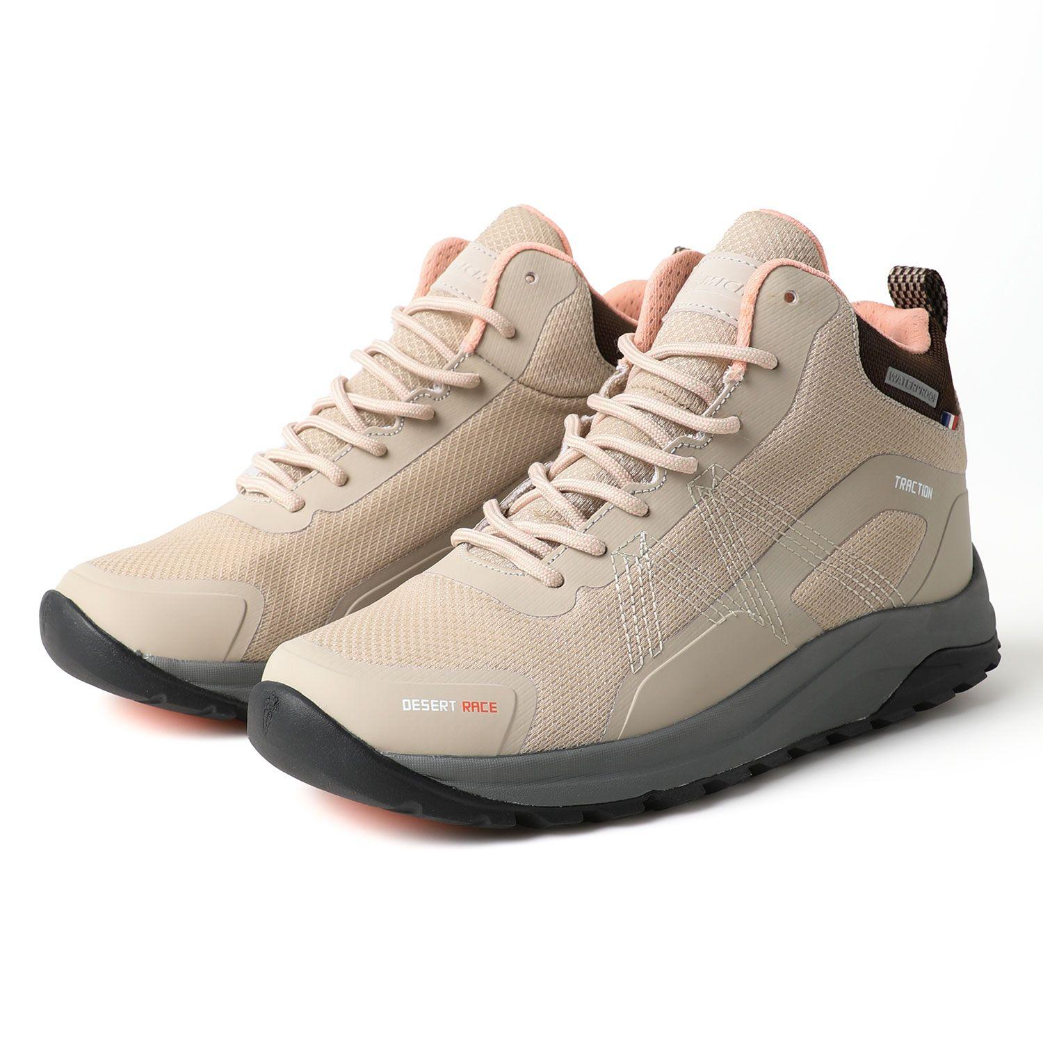Botín Caña Alta Mujer Beige Rosado Michelin Dr09-4