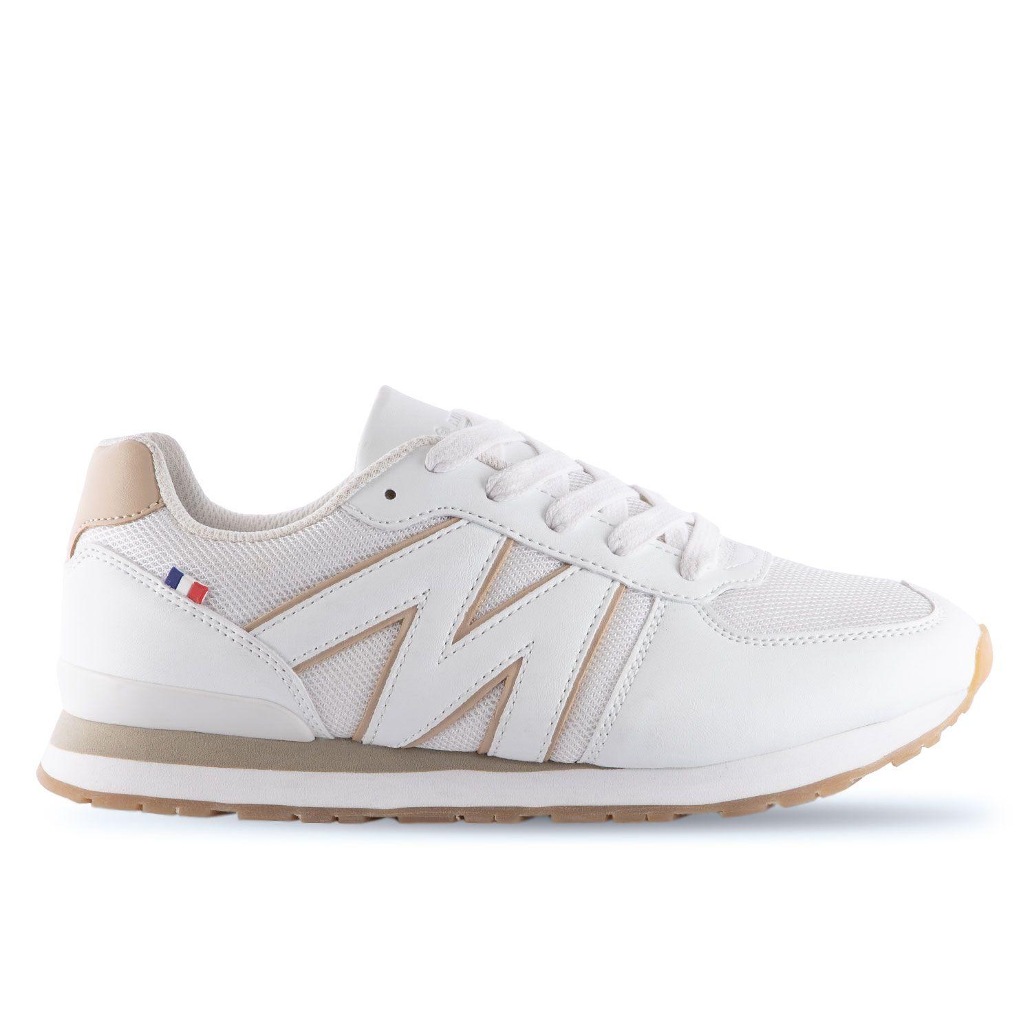 Zapatillas Urbanas Mujer Blanco Y Beige Michelin Cc12-0