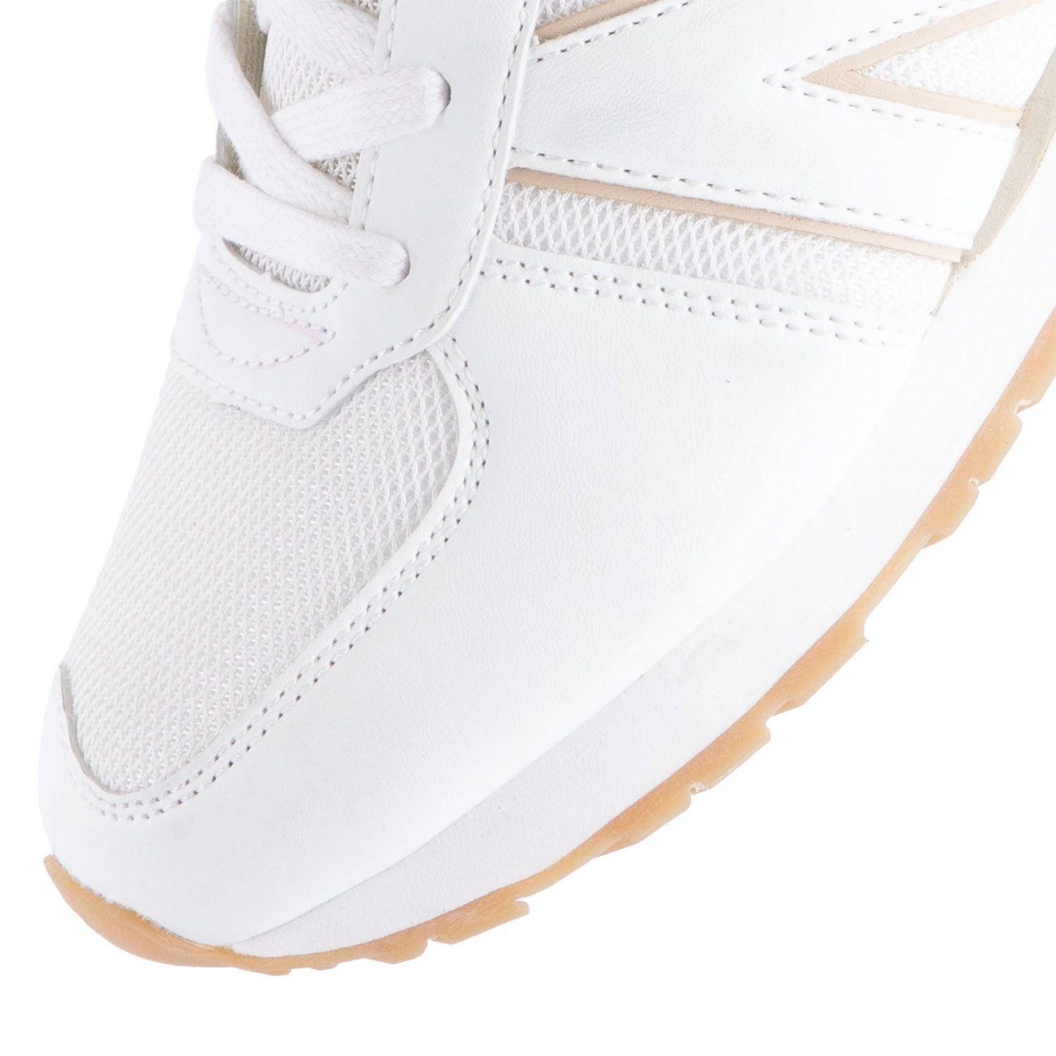 Zapatilla Casual Urbana Mujer Blanco Beige Michelin Cc12-5