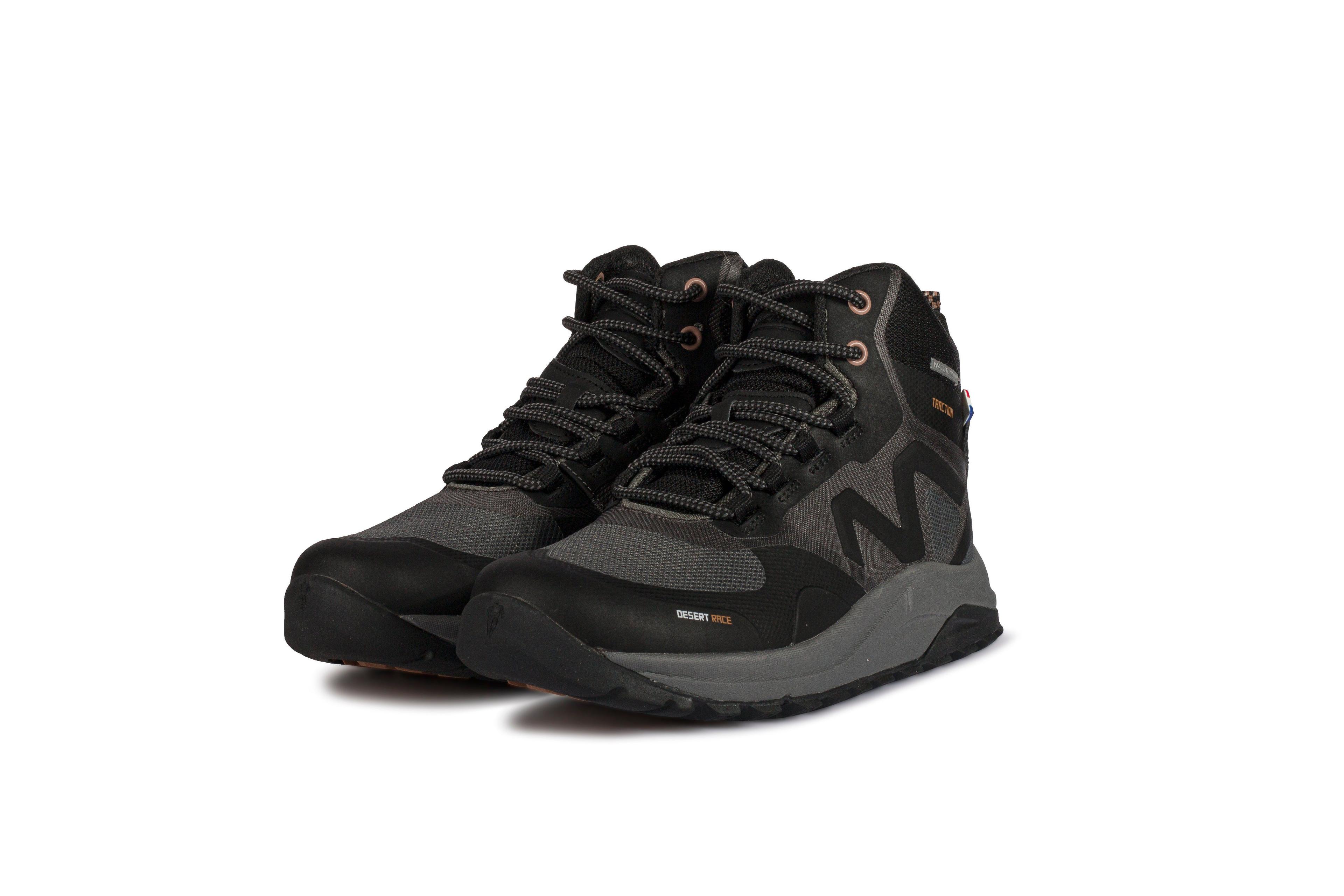 Botín Outdoor Impermeable Caña Alta Mujer Negro Gris Michelin Footwear Dr05-3