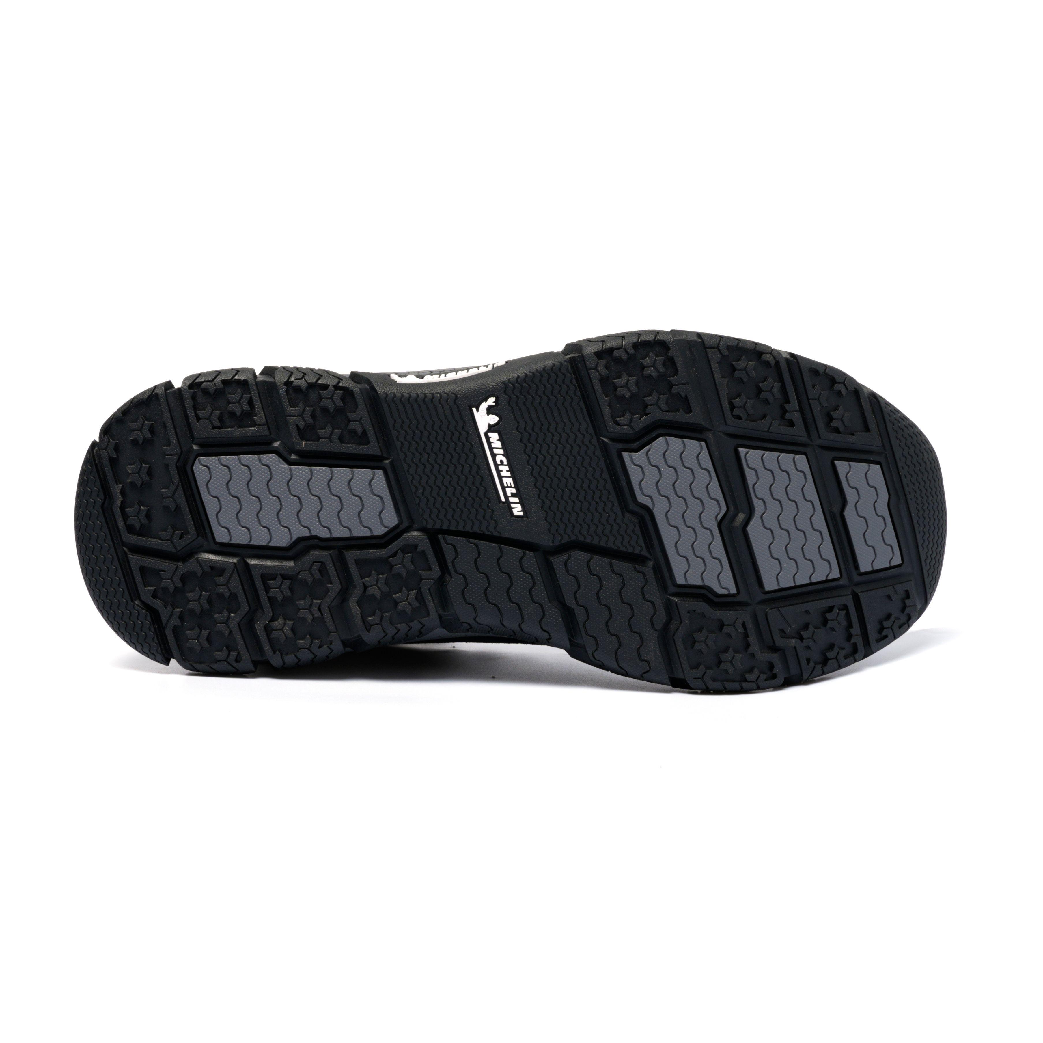 Botín Zapatilla Impermeable Hombre Negro Gris Michelin Df06-2