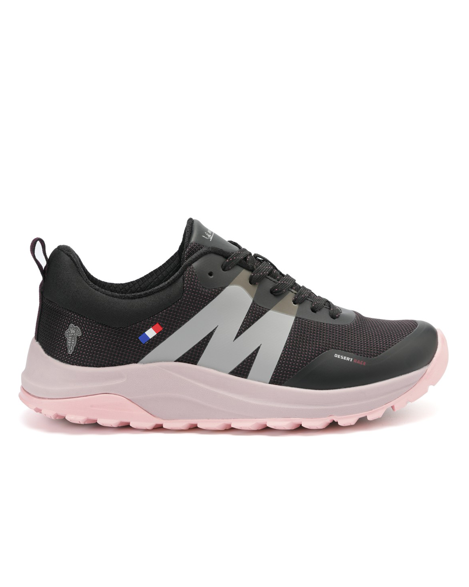 Zapatilla Trail Running Mujer Color Negro y Rosado Michelin DR40-0