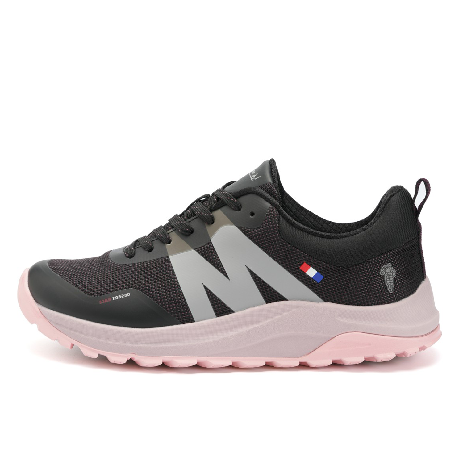 Zapatilla Trail Running Mujer Color Negro y Rosado Michelin DR40-3