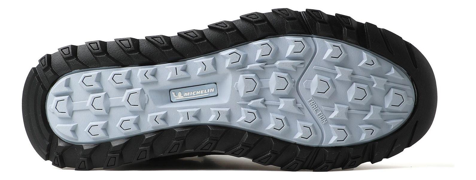 Botín Outdoor Impermeable Caña Alta Mujer Gris Michelin Dr39-7