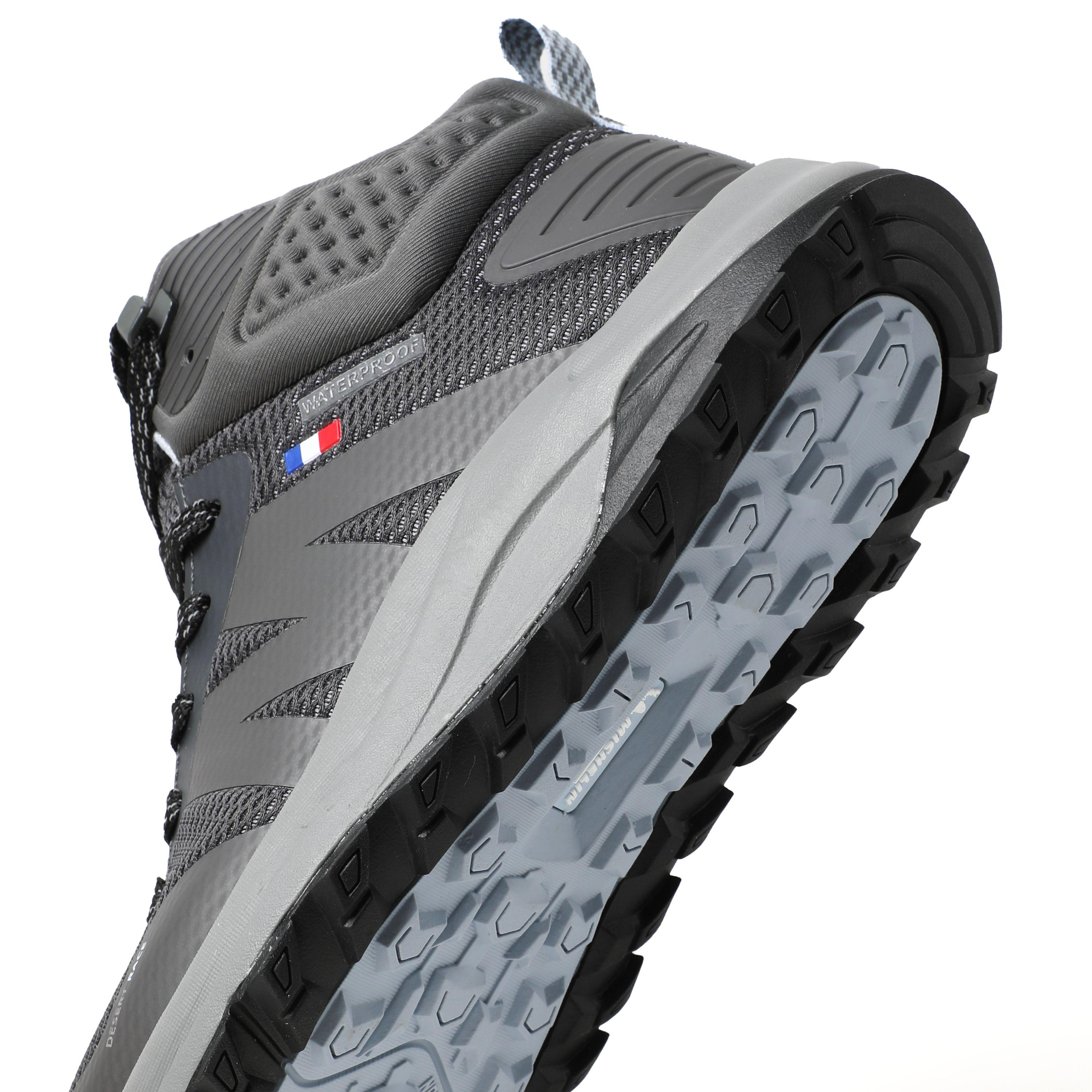 Botín Outdoor Impermeable Caña Alta Mujer Gris Michelin Dr39-6