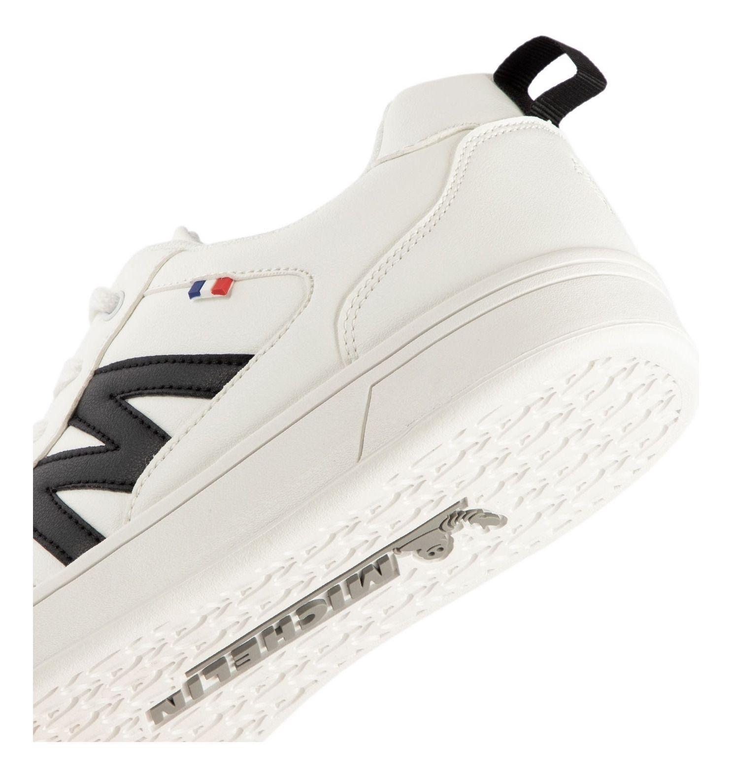 Zapatilla Urbana Hombre Color Blanca Y Negra Michelin Ps19-4
