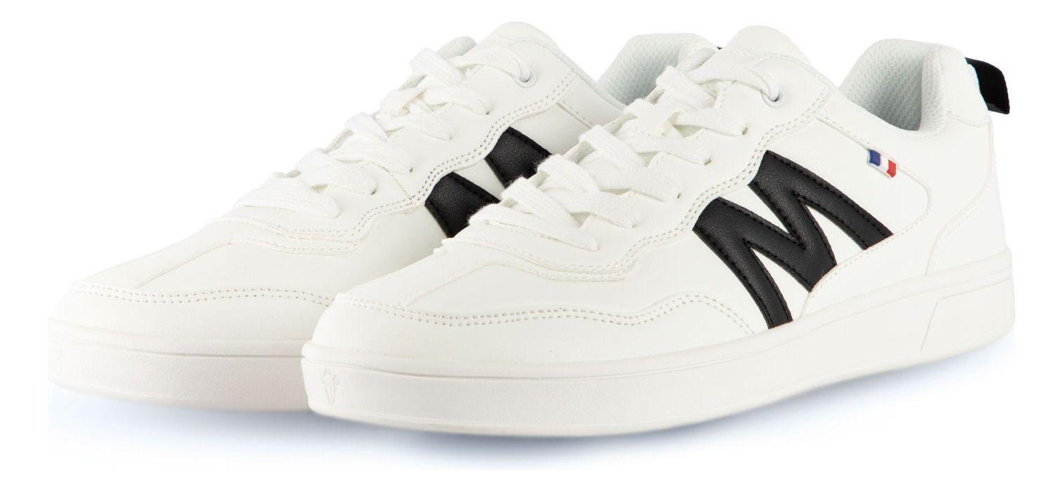 Zapatilla Urbana Hombre Color Blanca Y Negra Michelin Ps19-5
