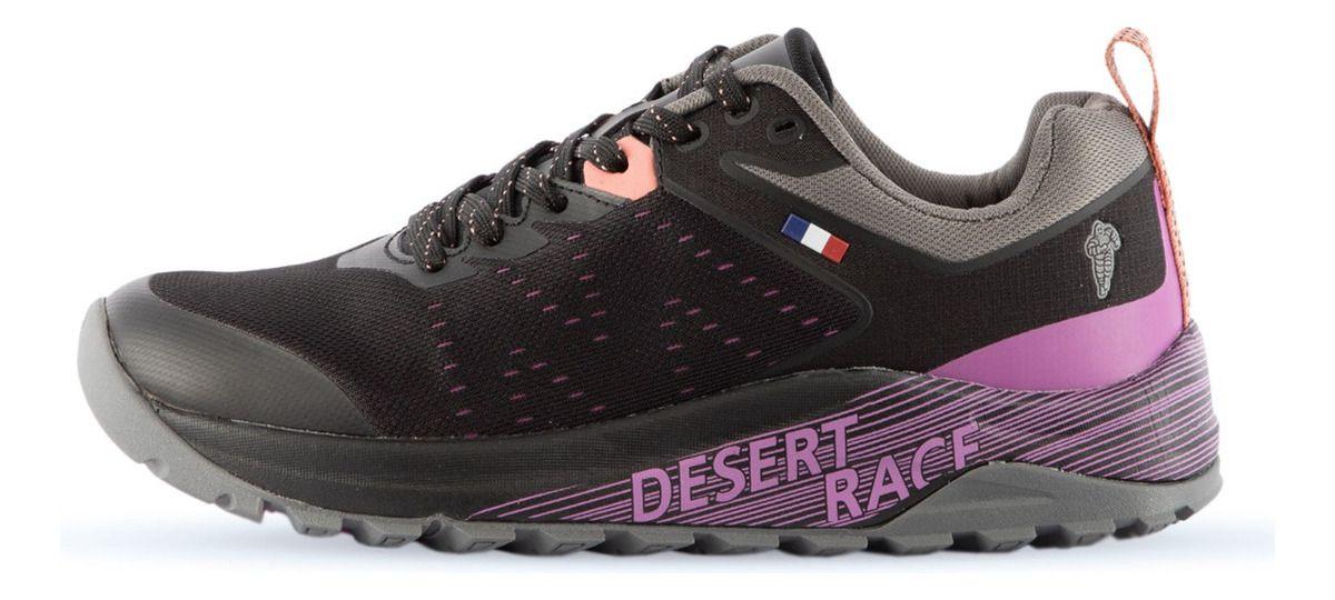 Zapatillas Trail Running Mujer Negro Y Morado Michelin Dr27-2