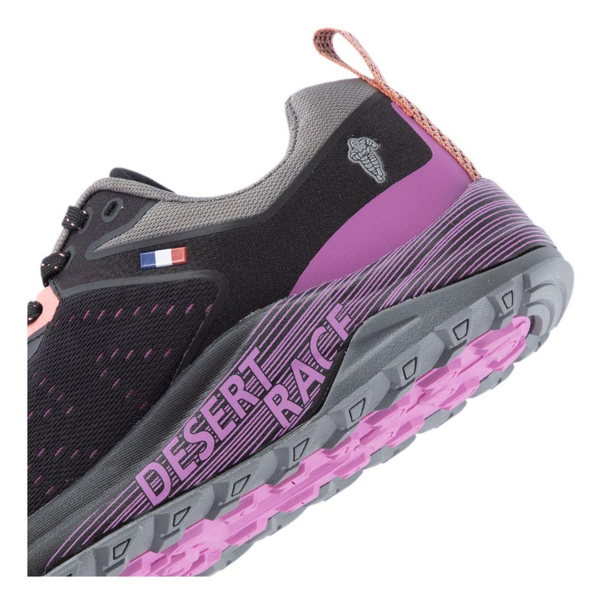 Zapatillas Trail Running Mujer Negro Y Morado Michelin Dr27-5