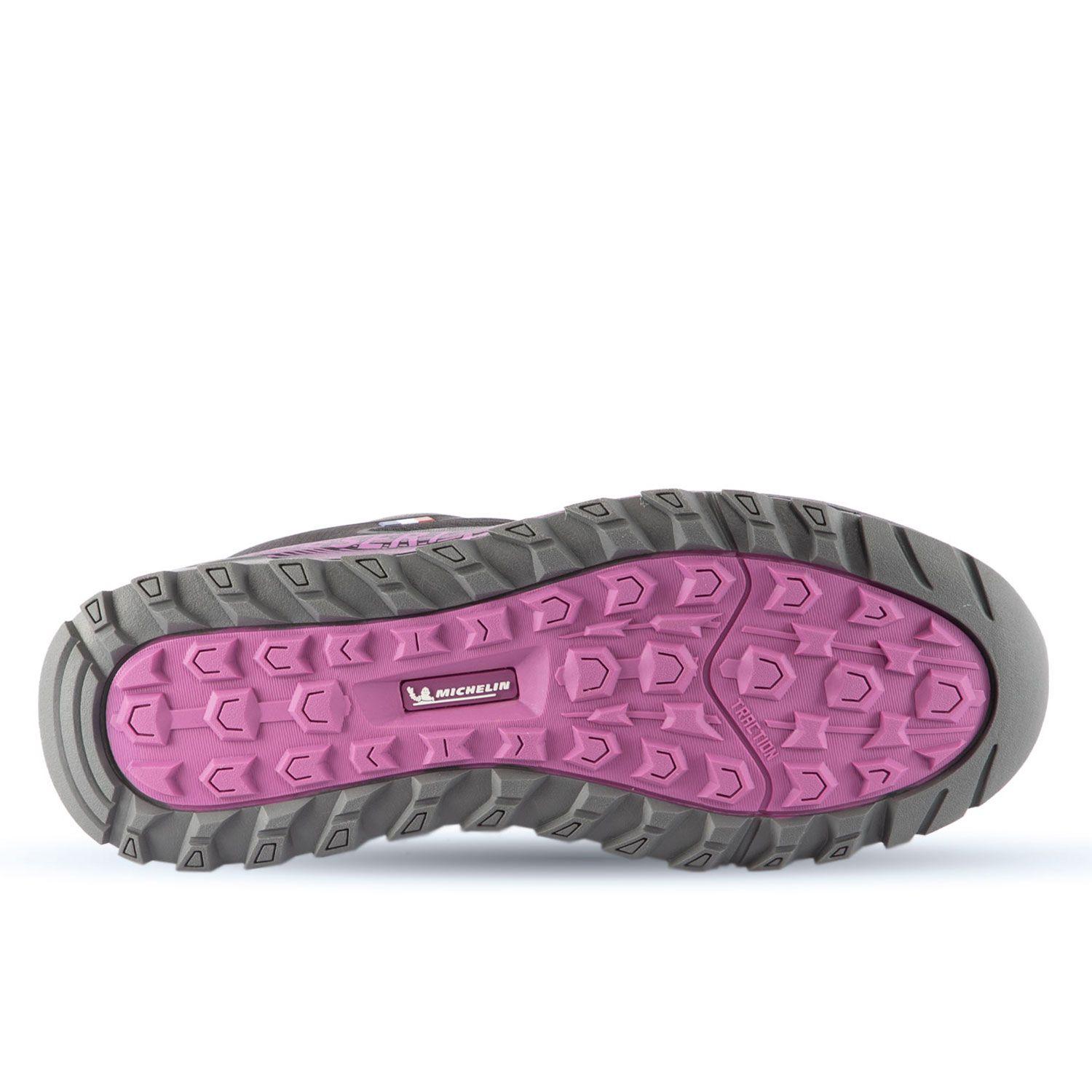 Zapatillas Trail Running Mujer Negro Y Morado Michelin Dr27-2