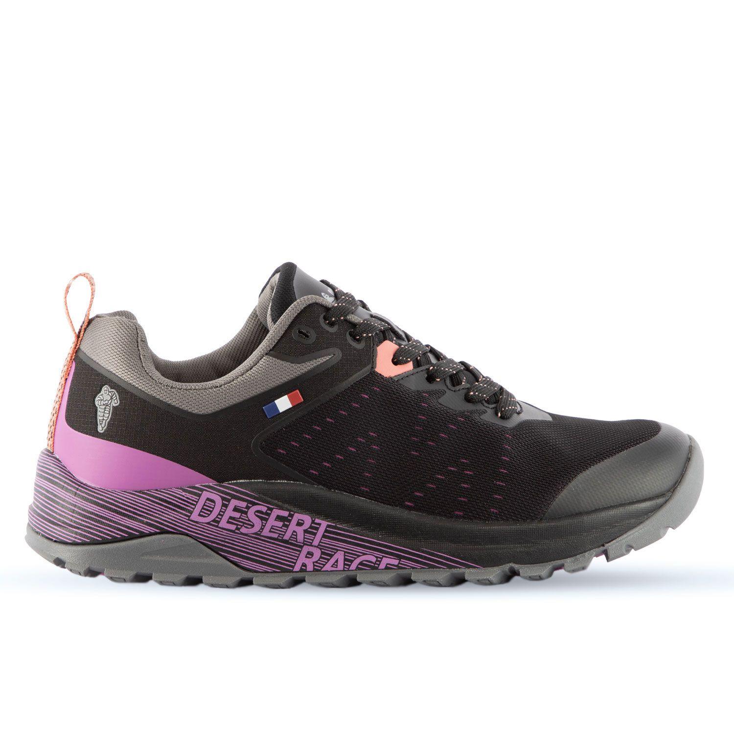 Zapatilla Deportiva Trail Mujer Negro Morado Michelin Dr27-1