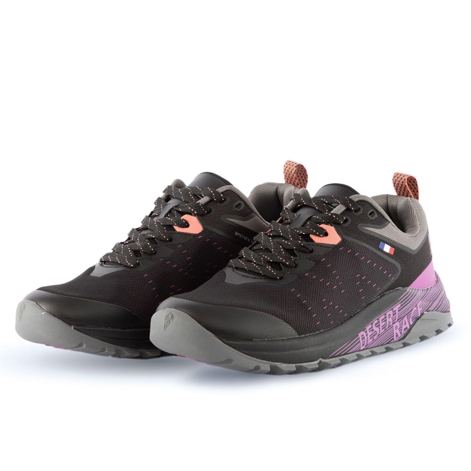 Zapatilla Deportiva Trail Mujer Negro Morado Michelin Dr27-4
